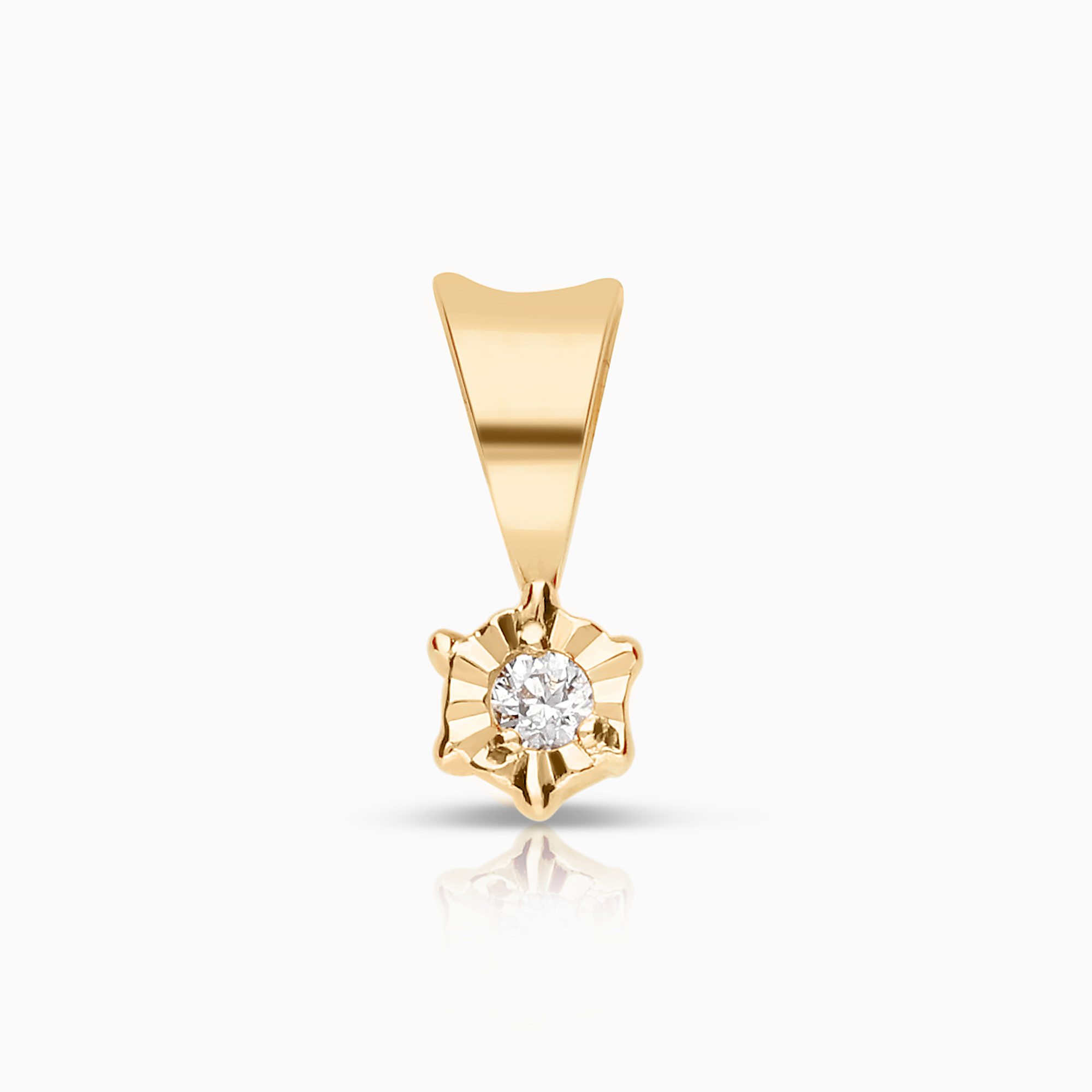 Solitärhänge 0,02ct 18K guld