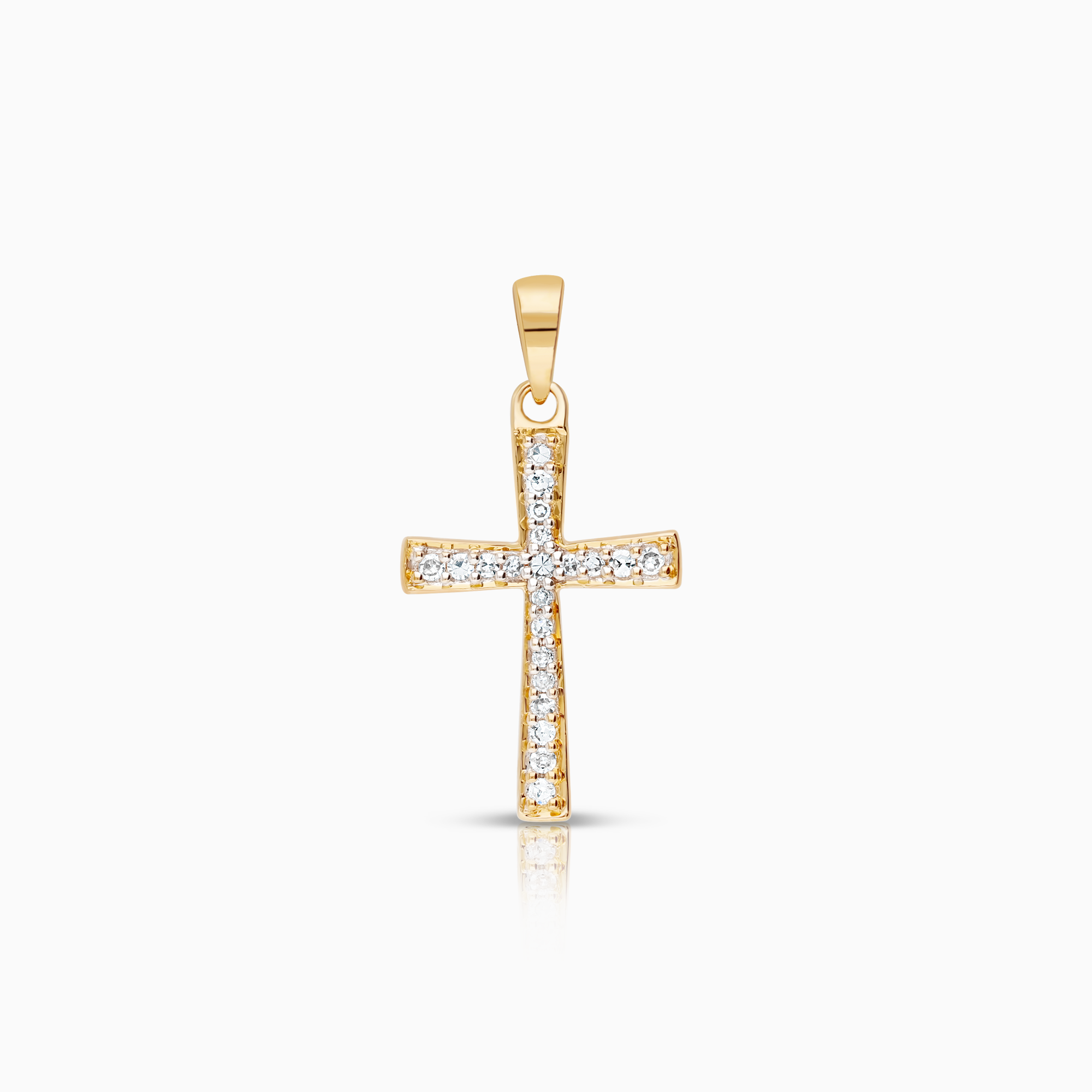 Korshänge 0,13ct 18K guld