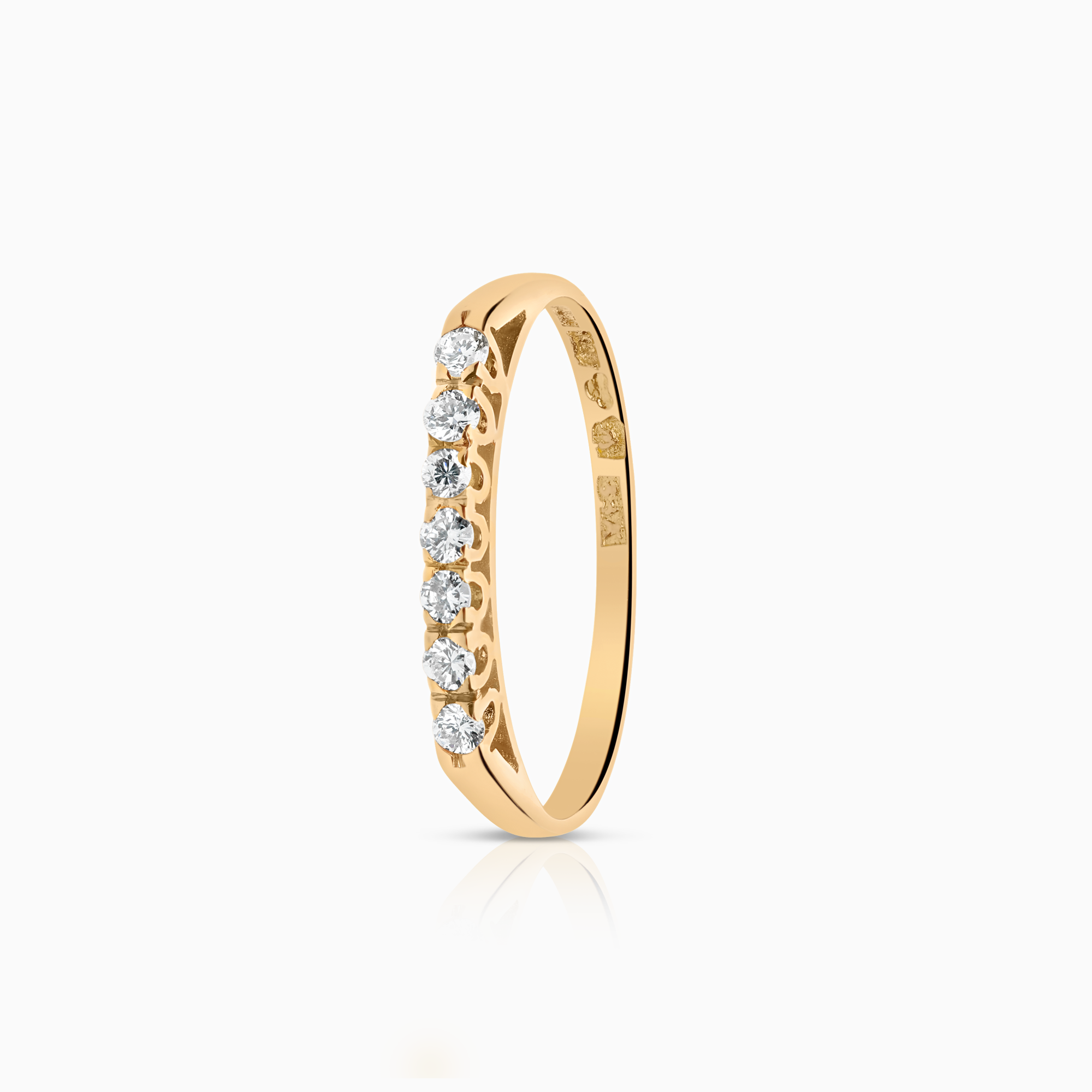 Diamantring 0,14ct 18K guld