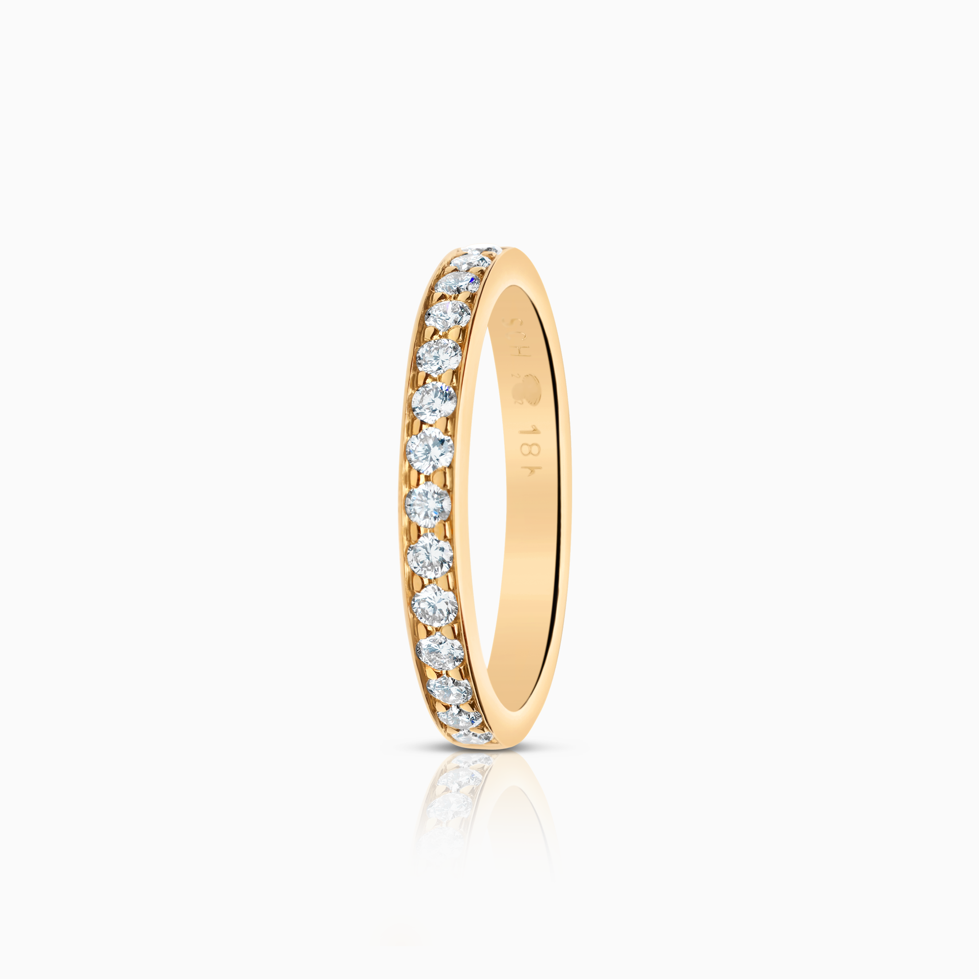 Alliansring 0,42ct 18K guld