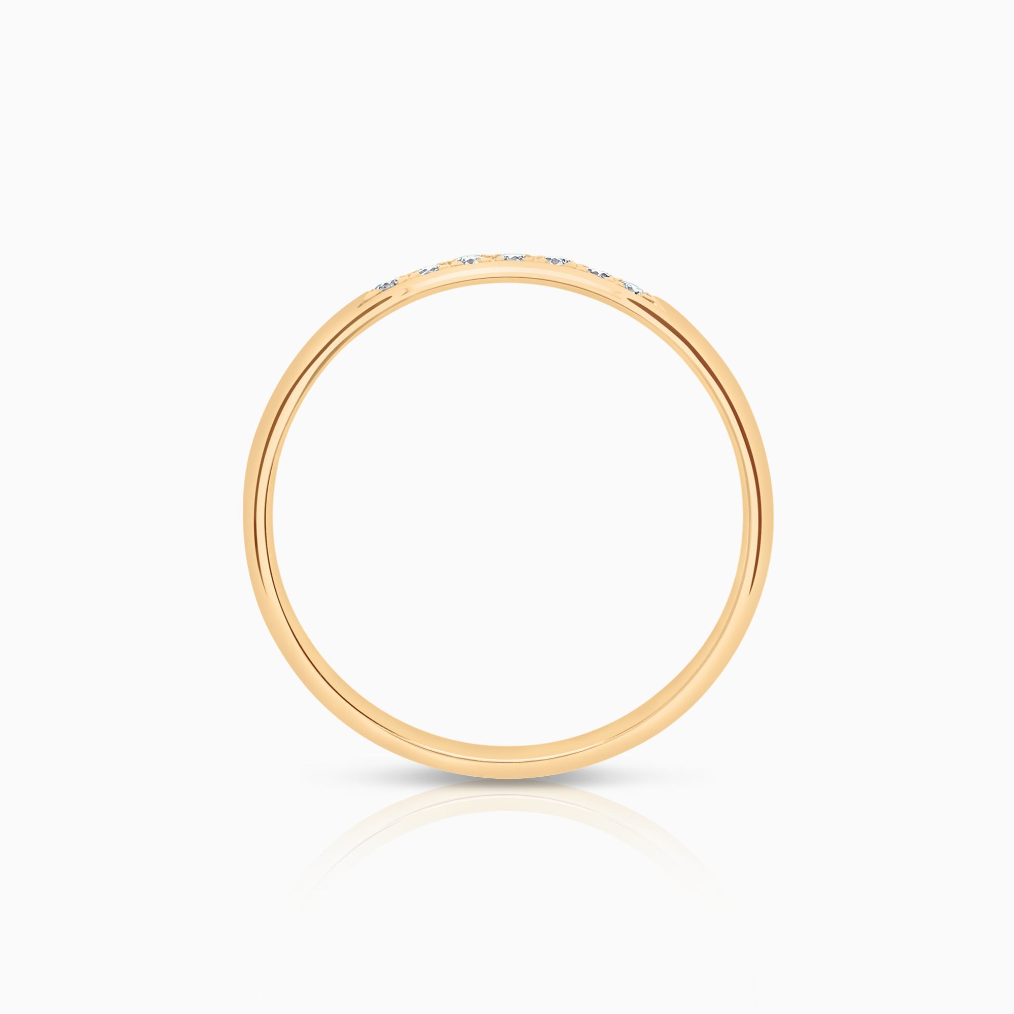 Alliansring 0,07ct 18K guld