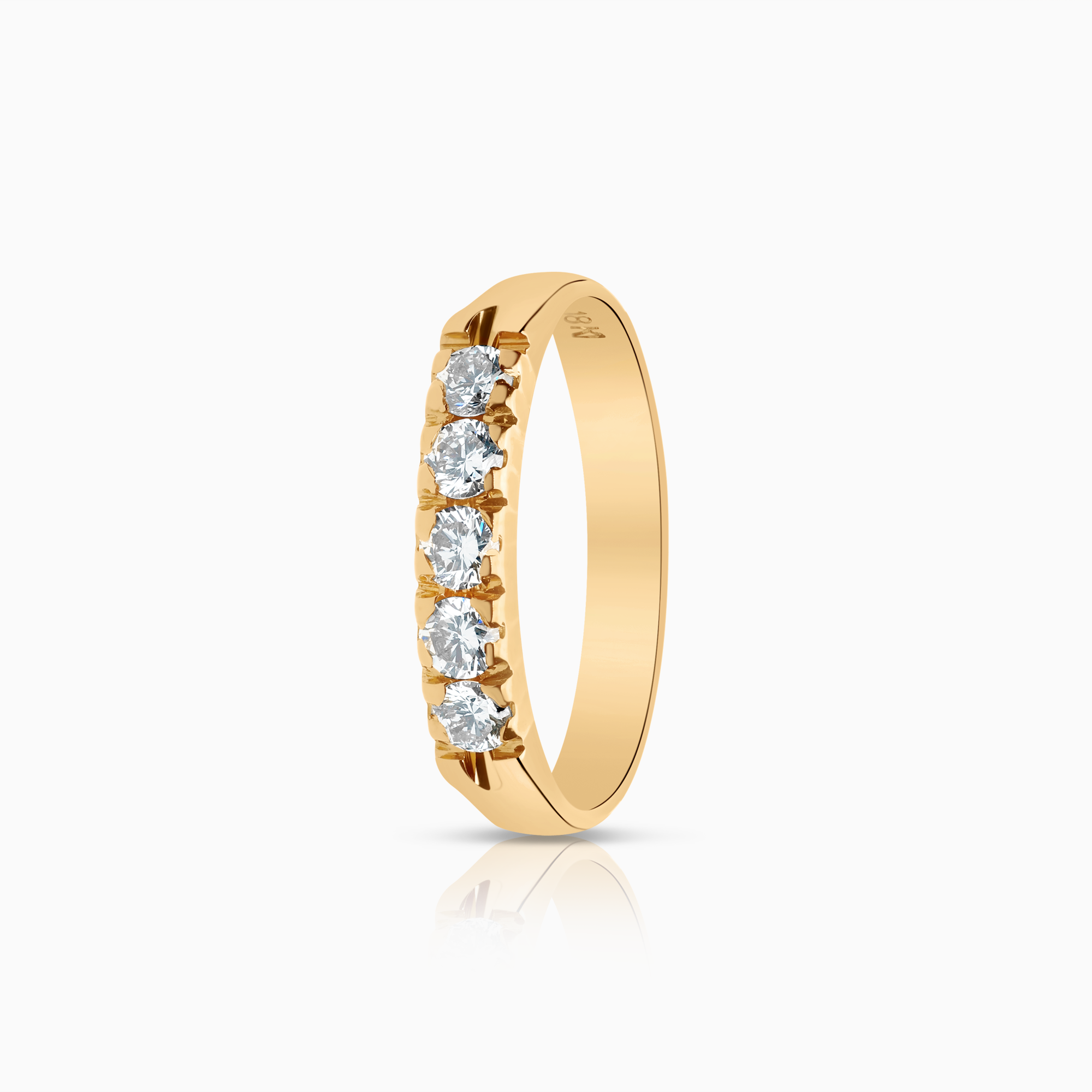 Alliansring 0,35ct 18K guld
