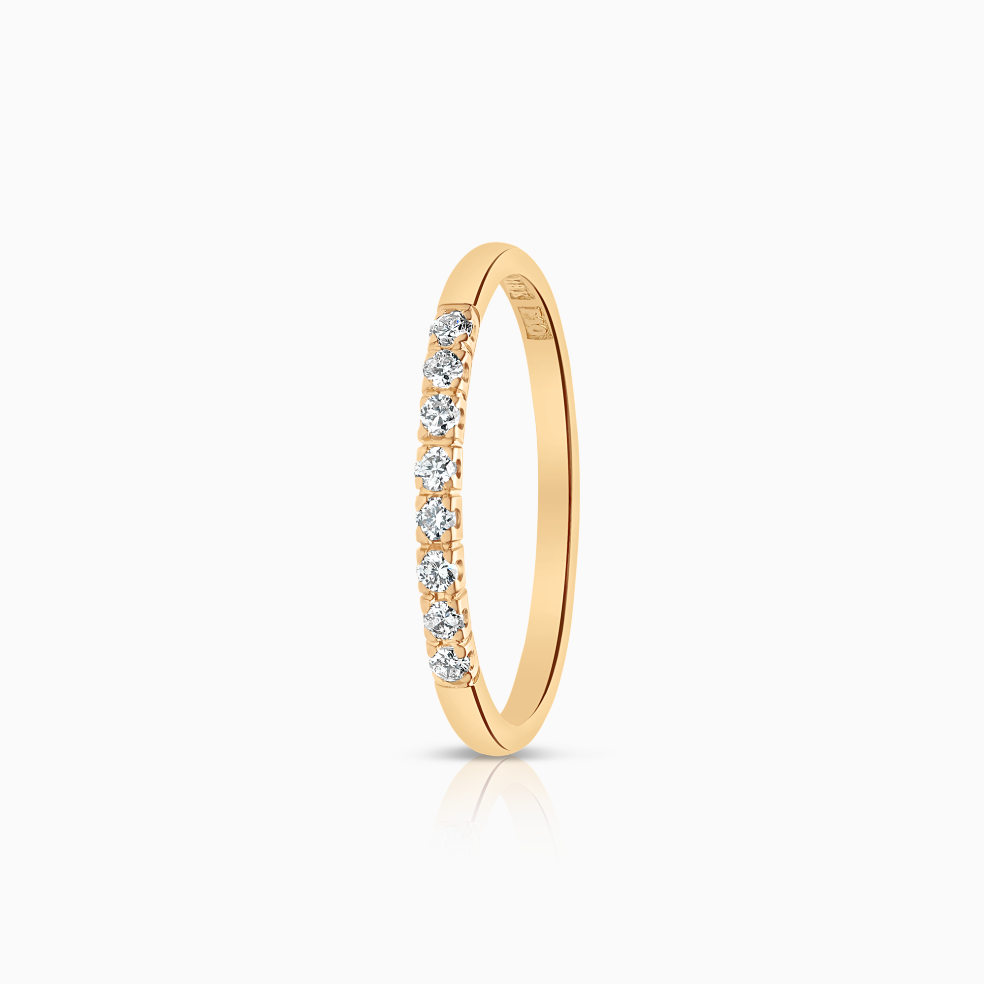 Alliansring 0,16ct 18K guld