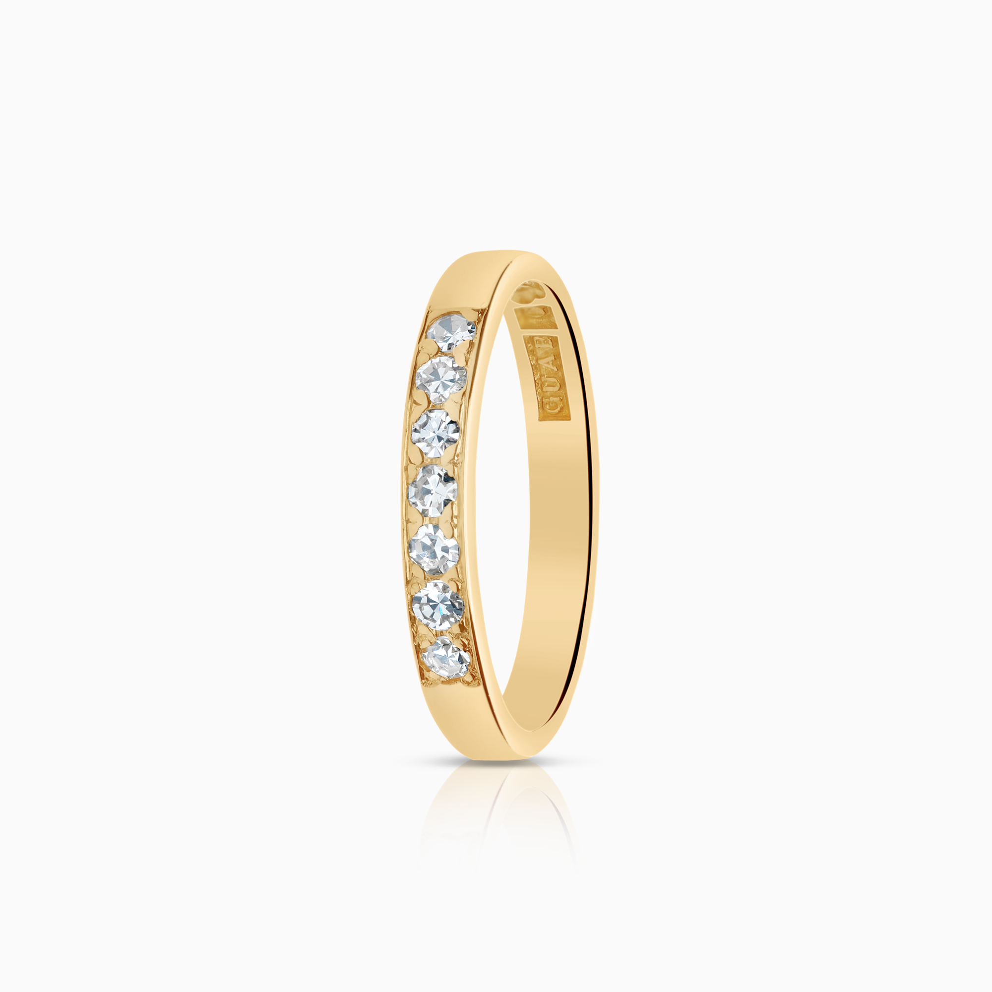 Alliansring 0,17ct 18K guld