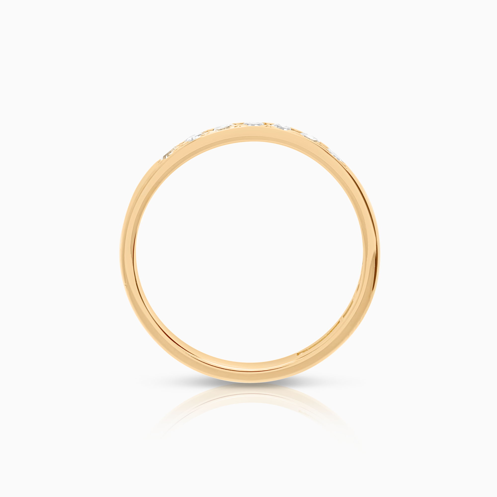 Alliansring 0,17ct 18K guld