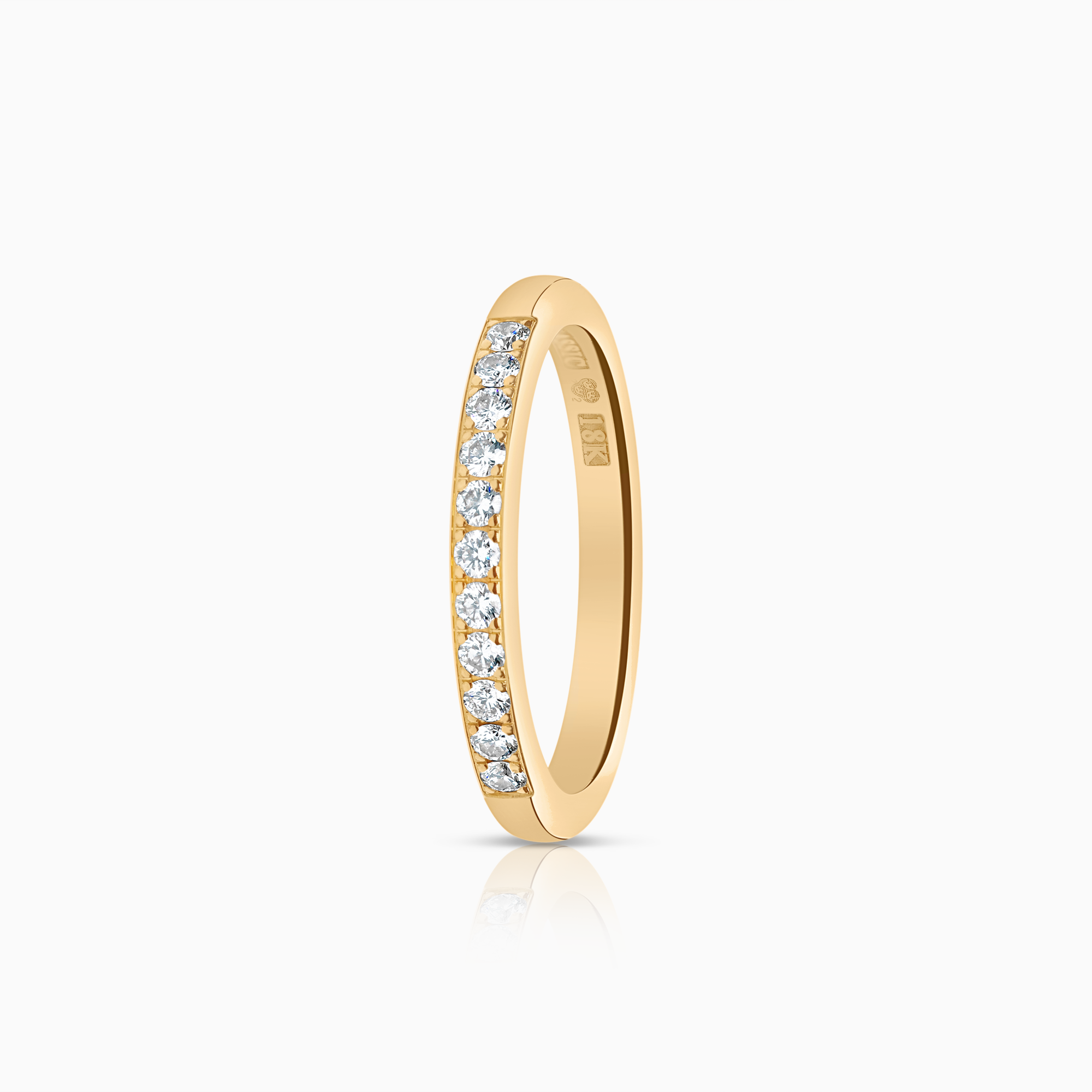 Alliansring 0,22ct 18K guld