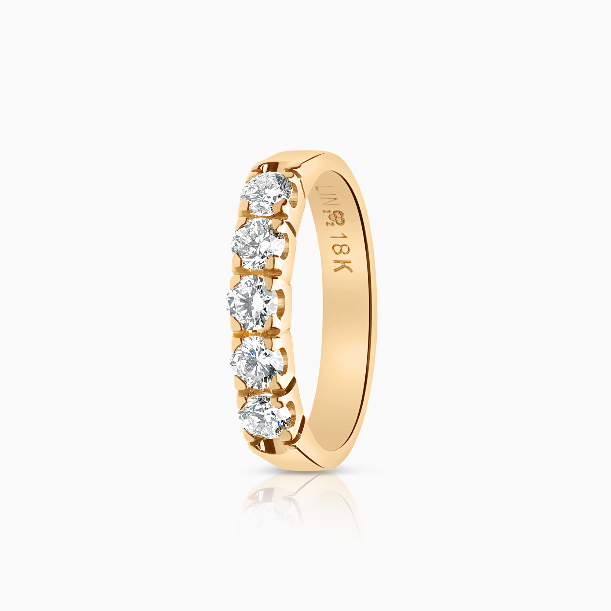 Alliansring 0,40ct 18K guld