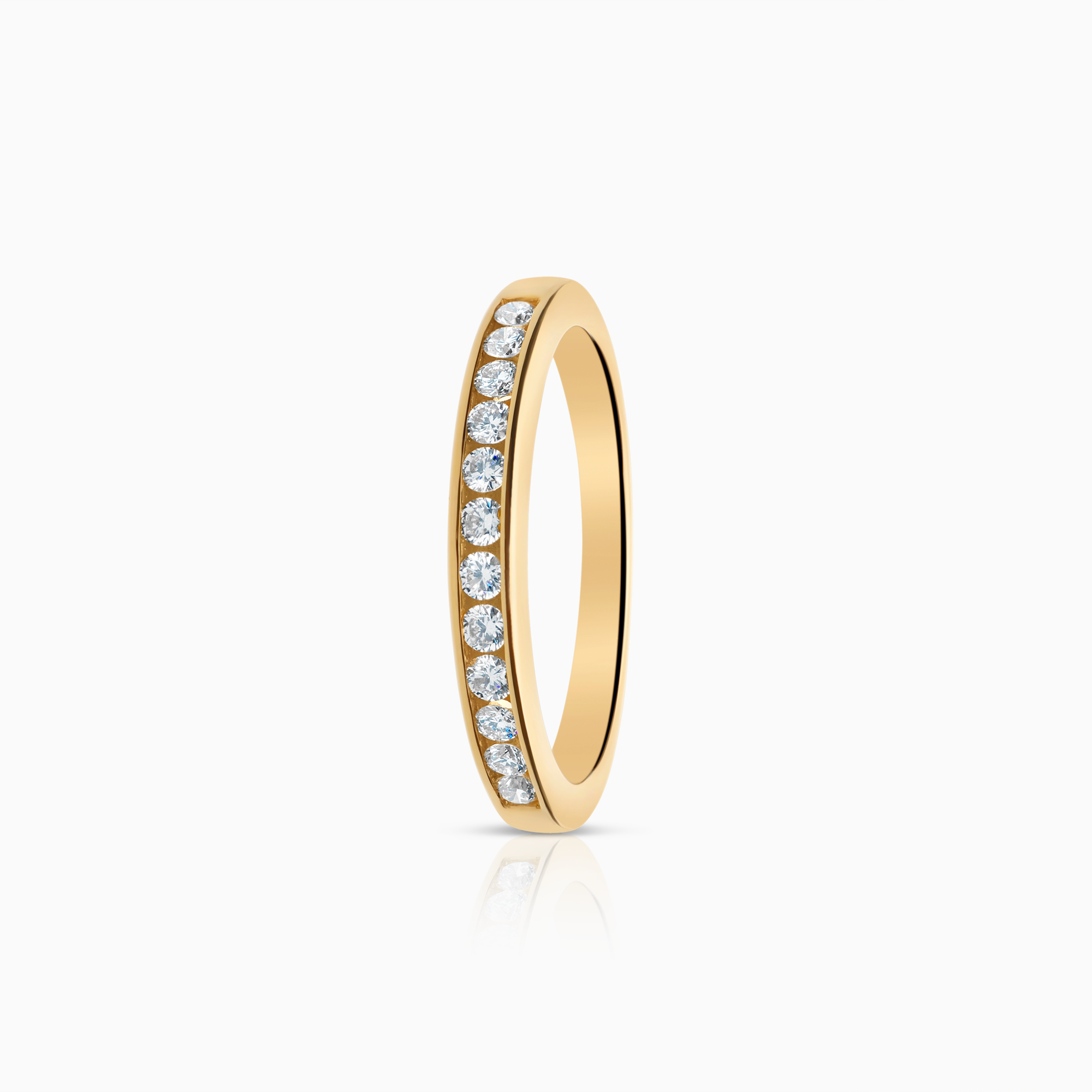 Alliansring 0,25ct 18K guld