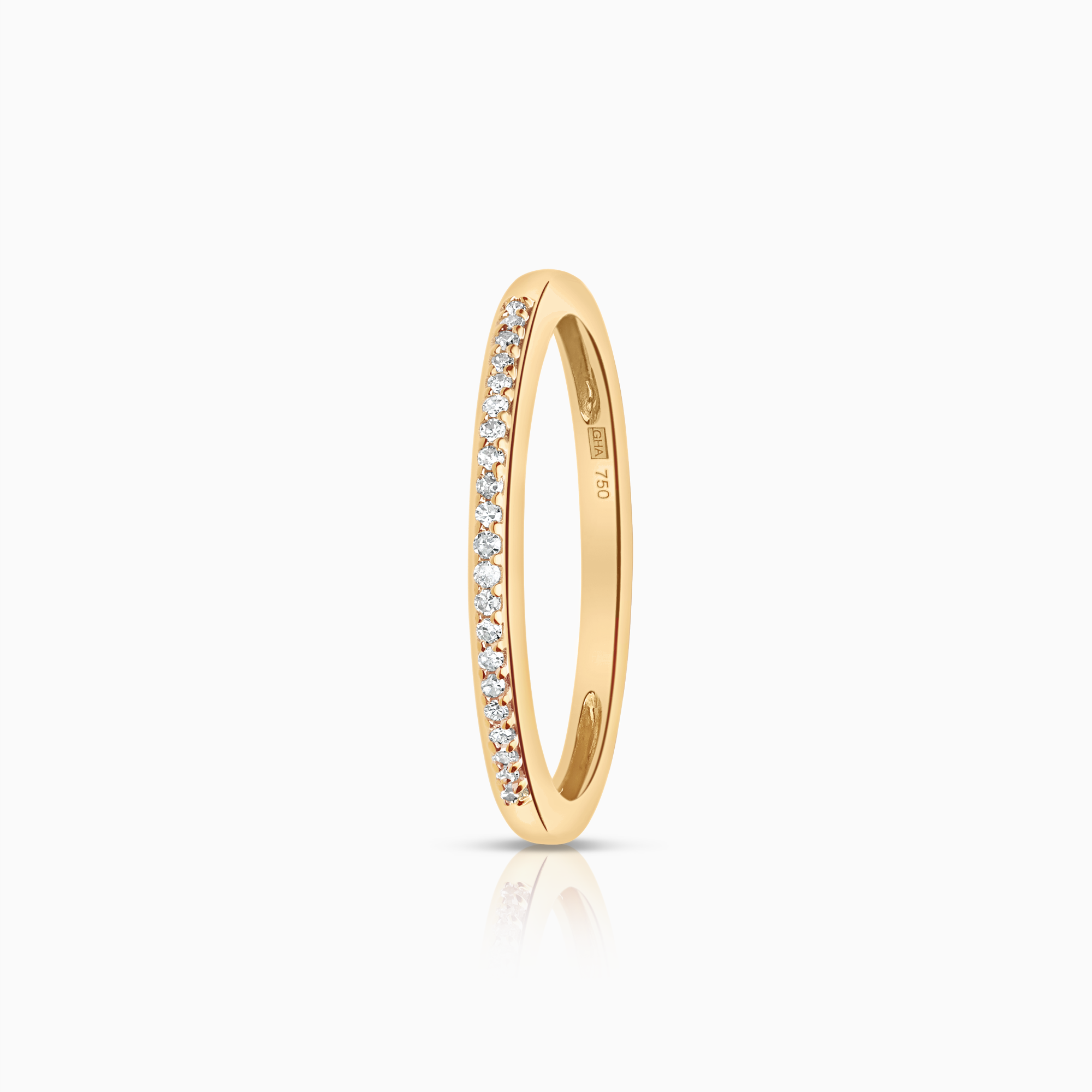 Alliansring 0,05ct 18K guld