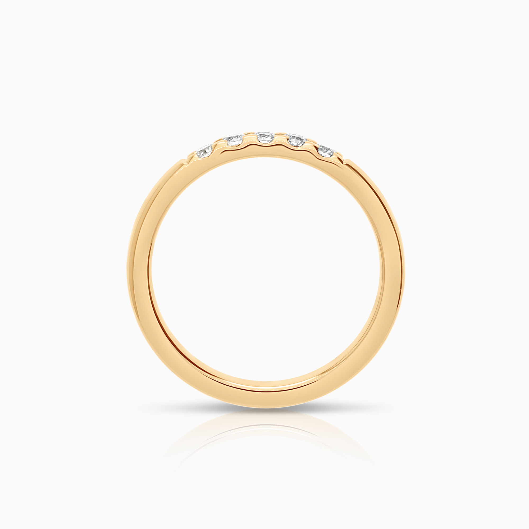 Alliansring 0,20ct 18K guld