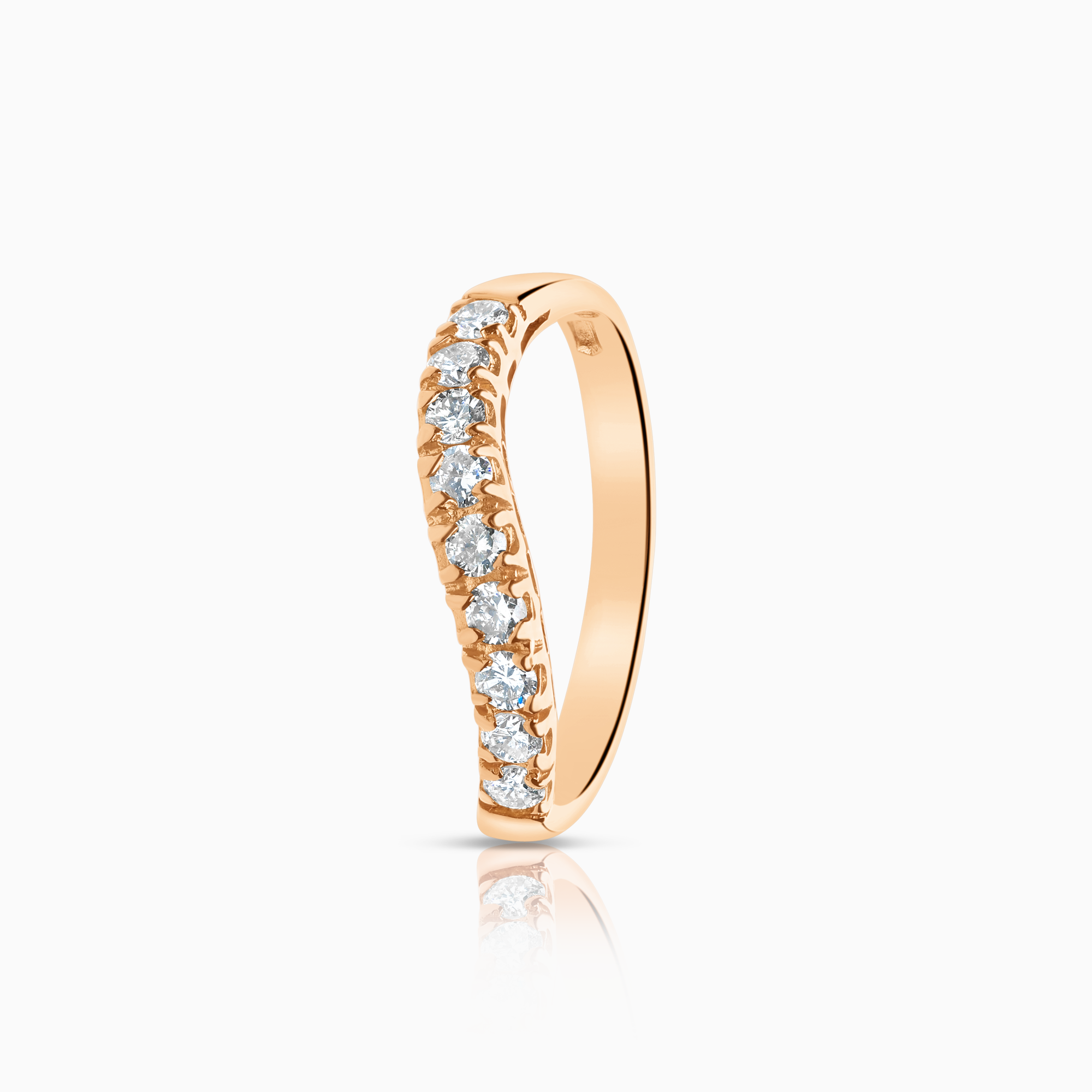 Diamantring 0,40ct 18K roséguld