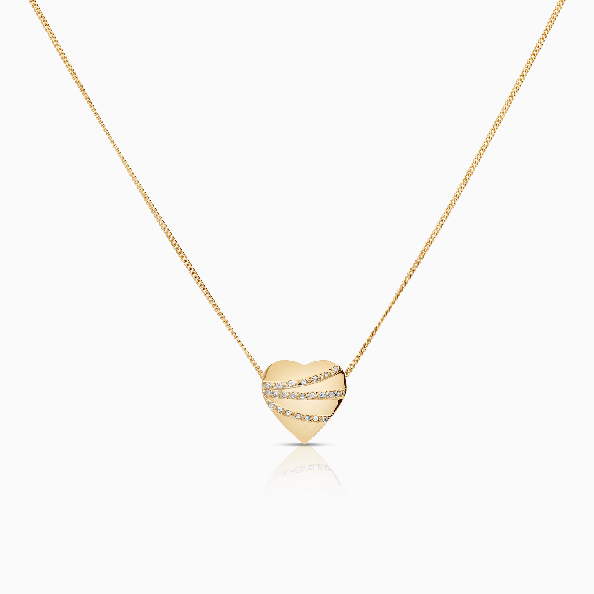 Halsband med hjärthänge 4,27g 18K guld