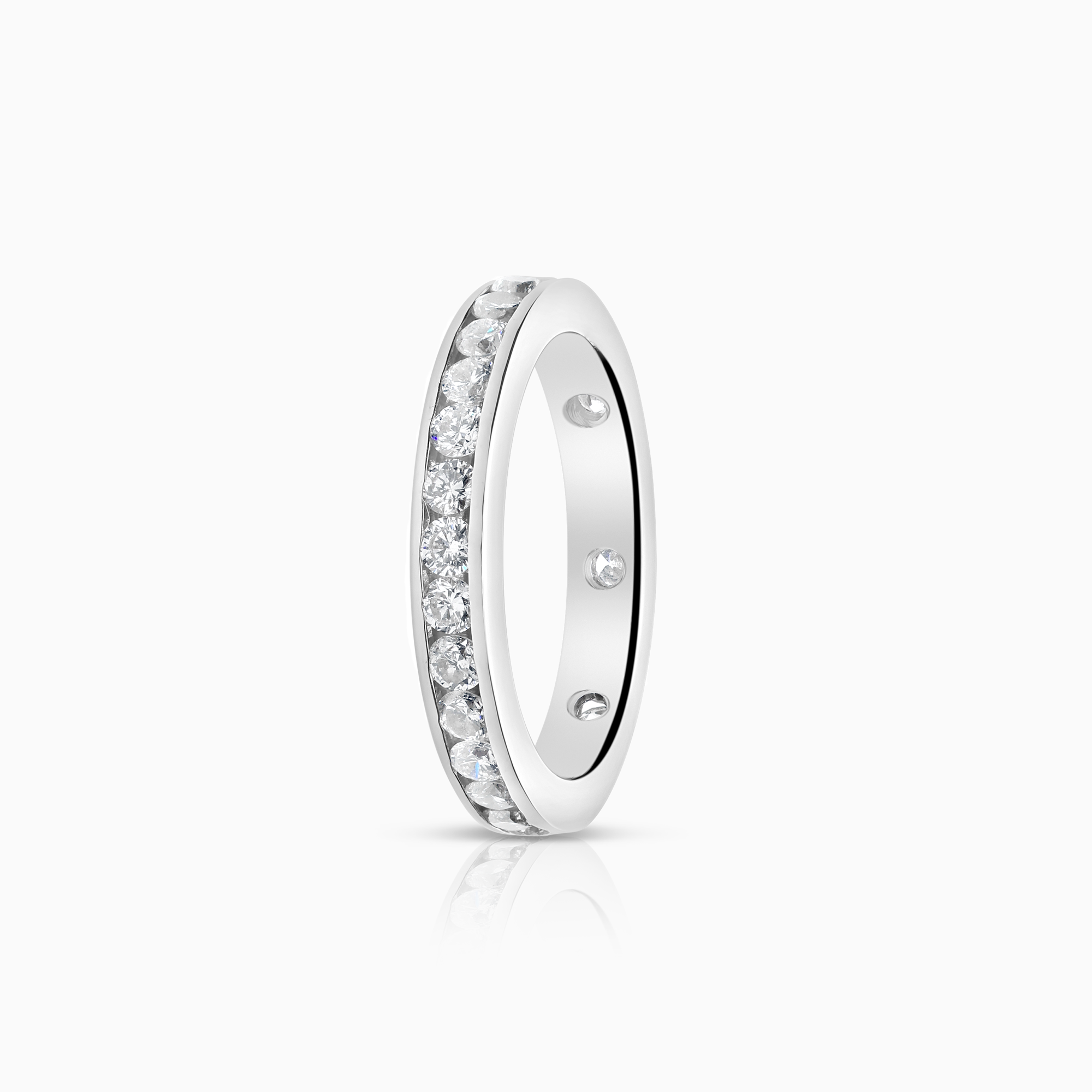 Helalliansring 0,84ct 18K vitguld