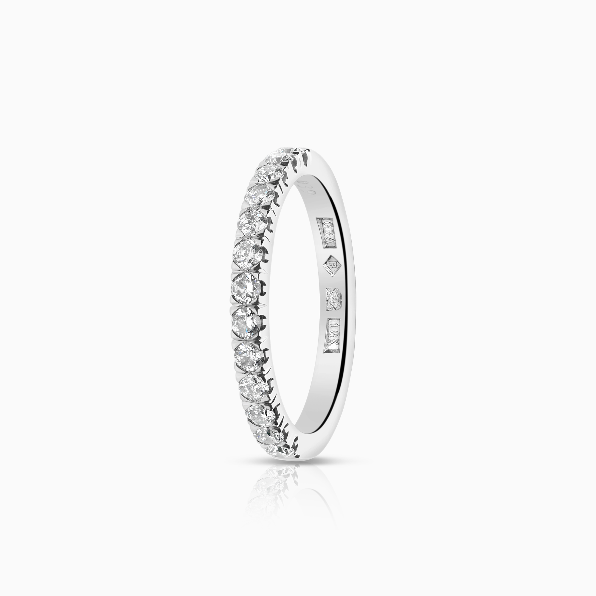 Diamantring 0,39ct 18K vitguld