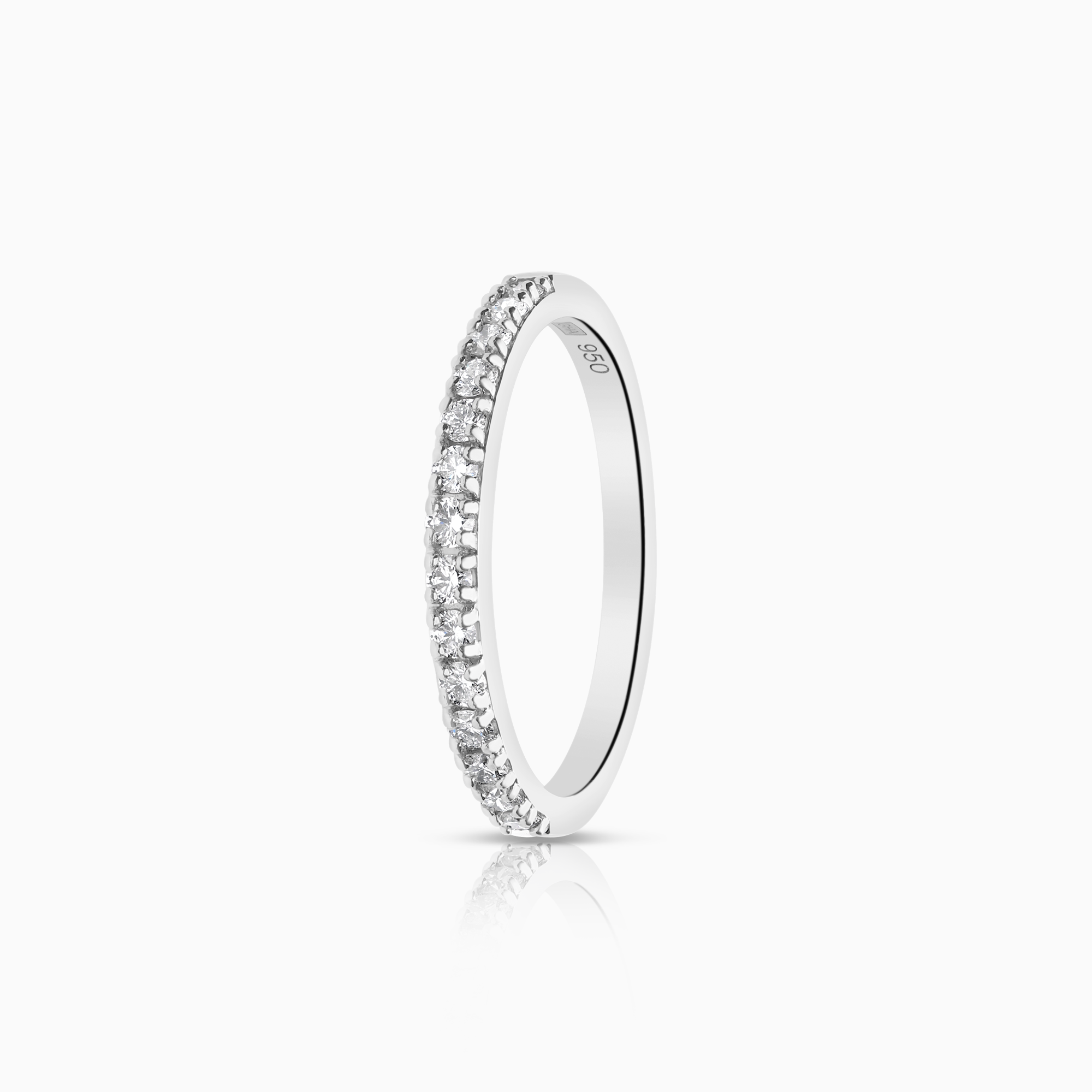 Alliansring 0,30ct 950 platina