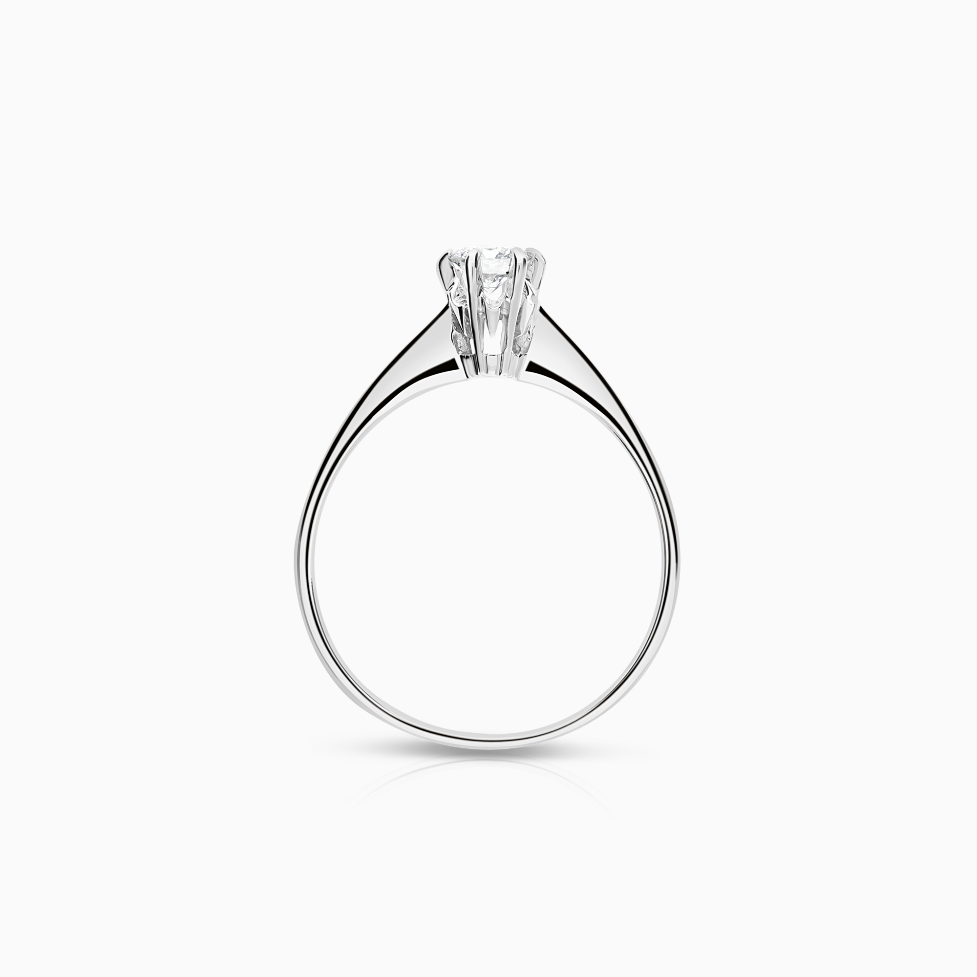 Enstensring 0,23ct 18K hvitt gull