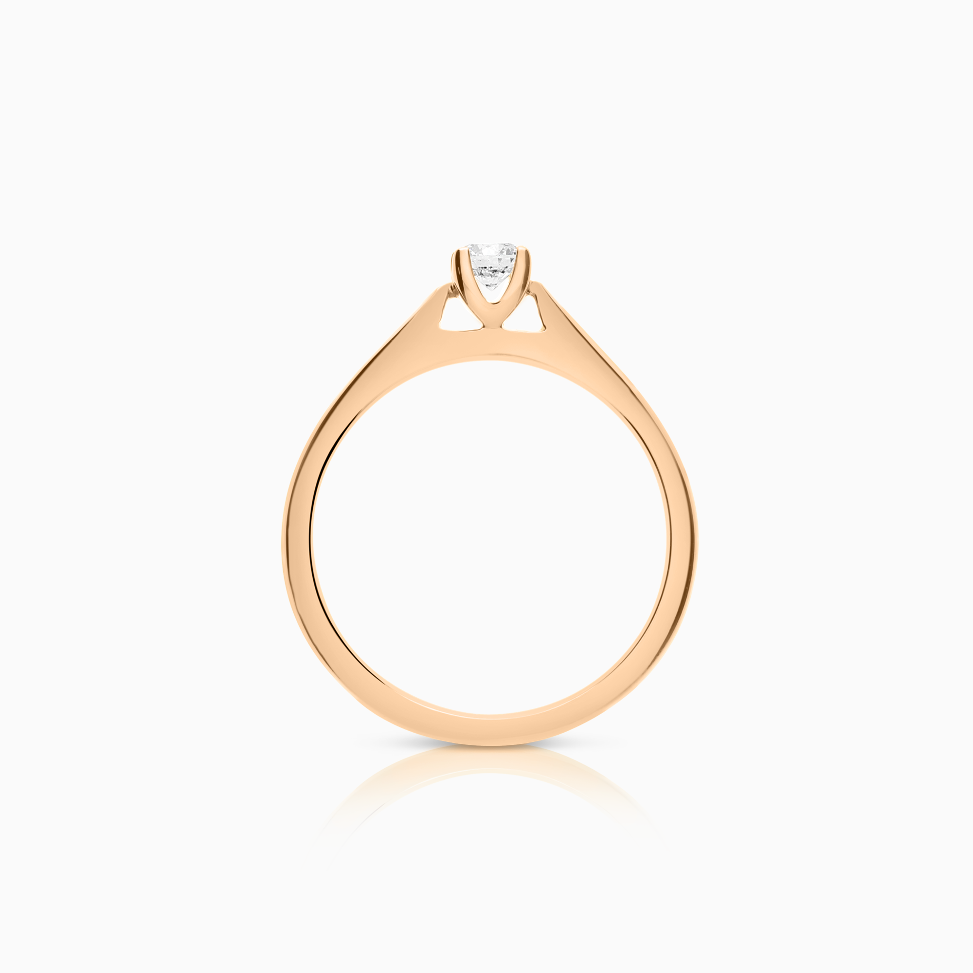 Enstensring 0,20ct 18K roségull