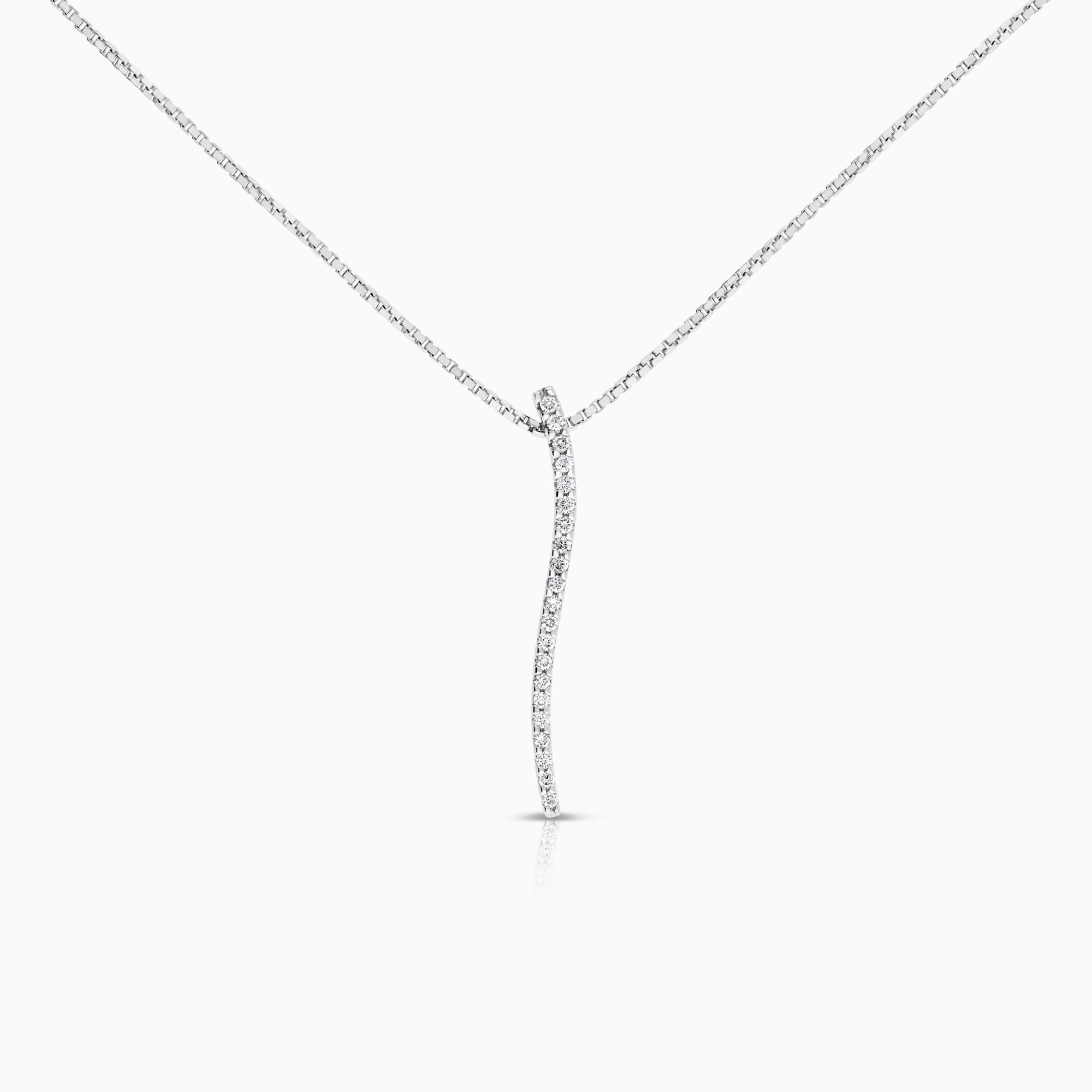 Diamanthalsband 0,21ct 18K vitguld