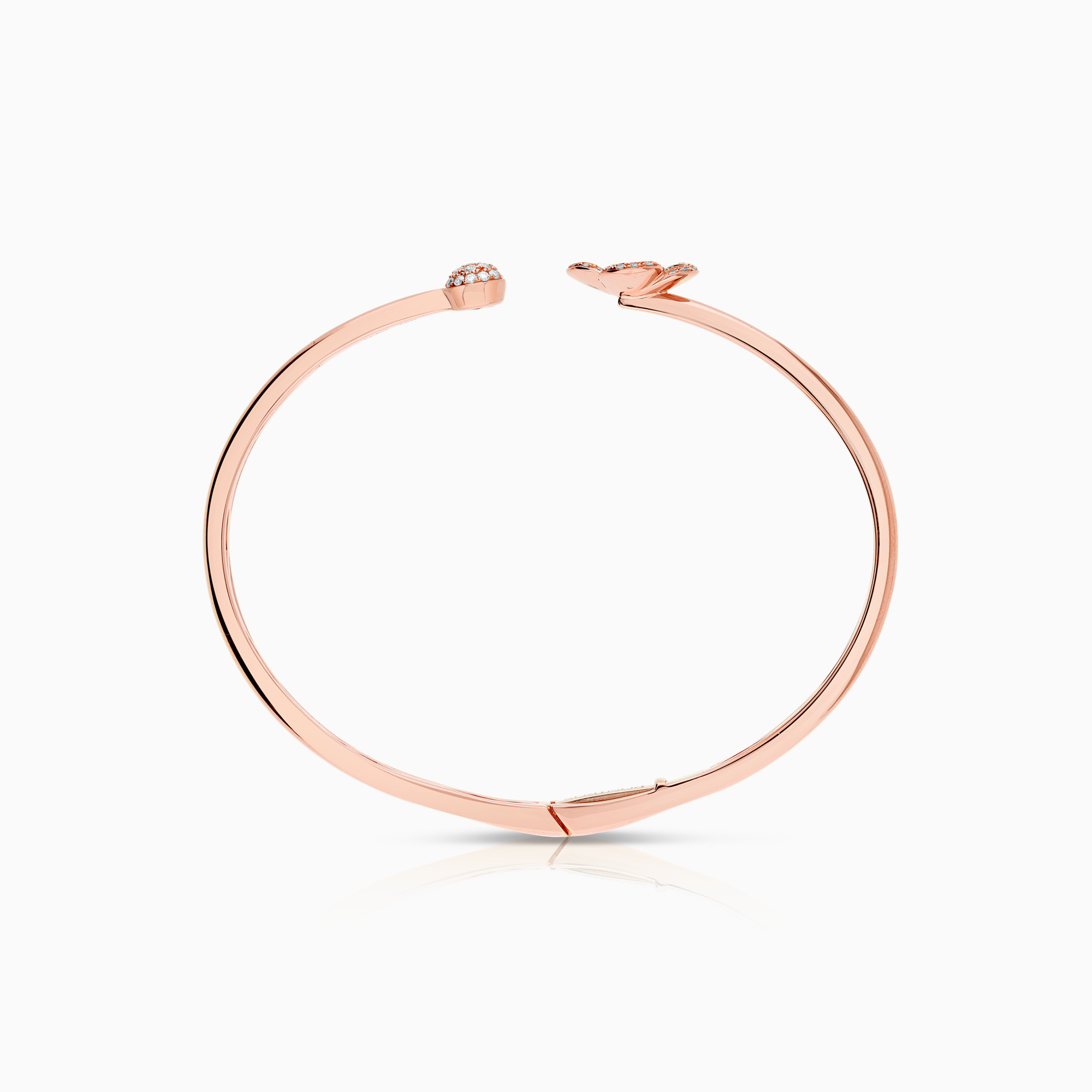 Poniros bangle with diamonds 0.69ct 18K rose gold