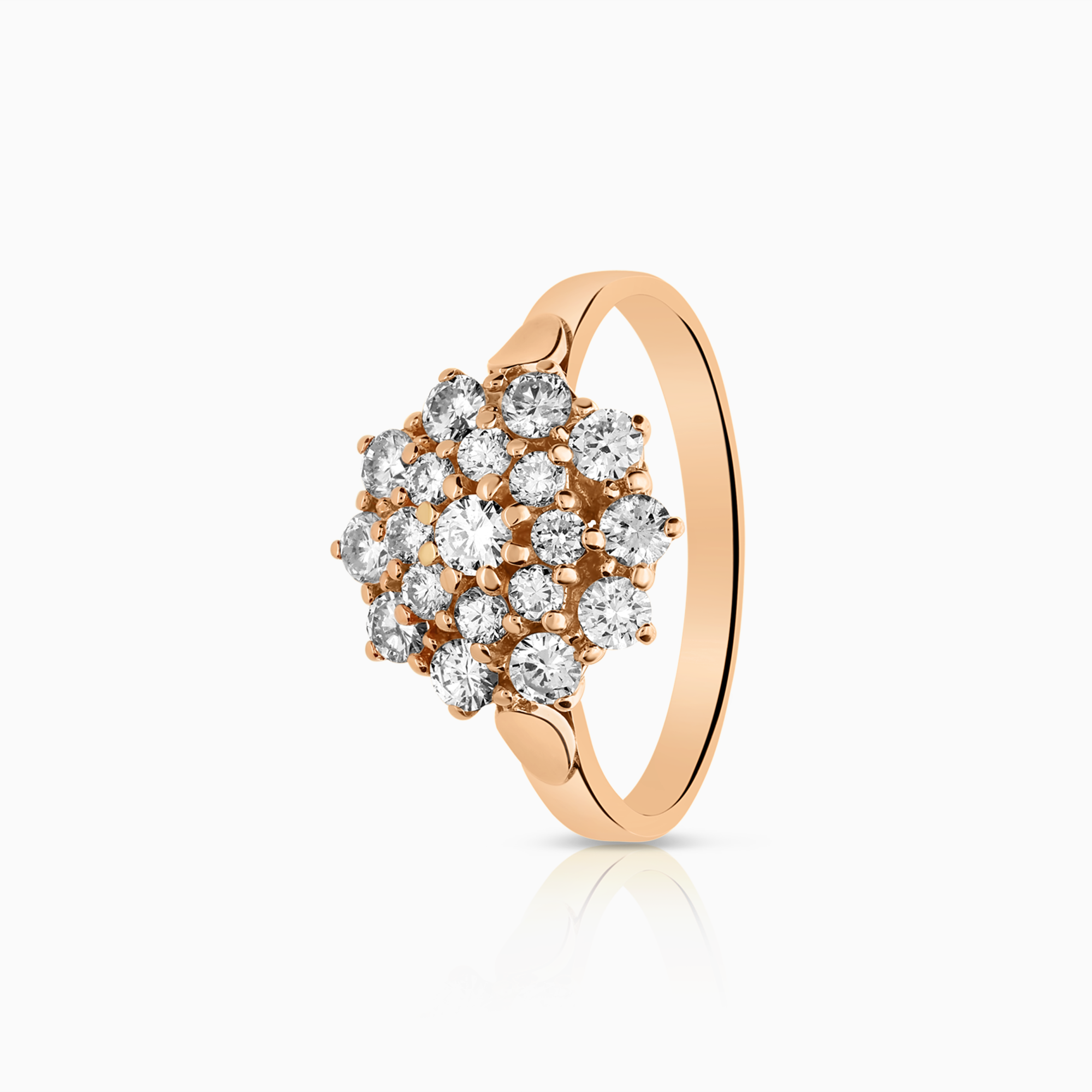 Diamantring 0,82ct 18K roséguld