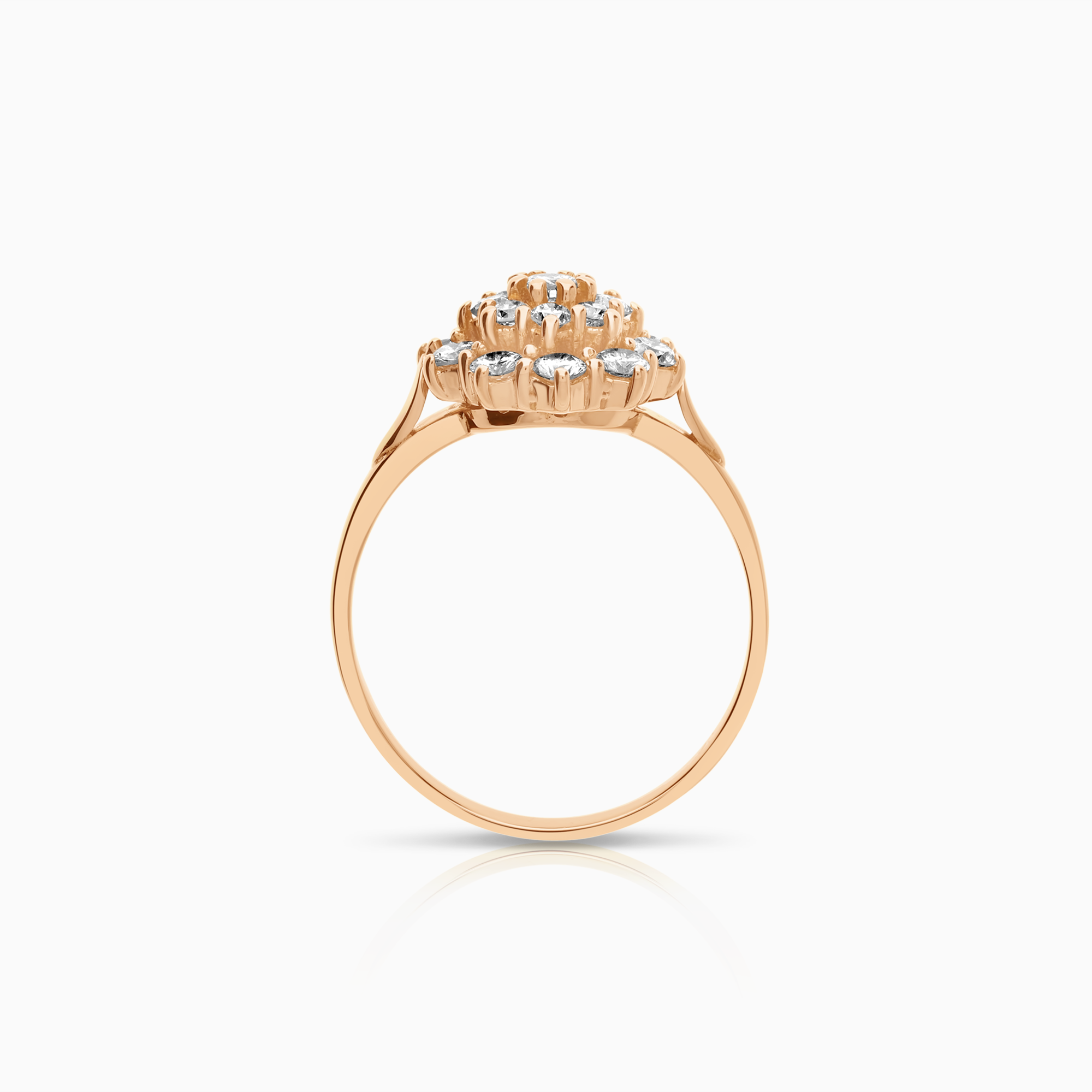Diamantring 0,82ct 18K roséguld