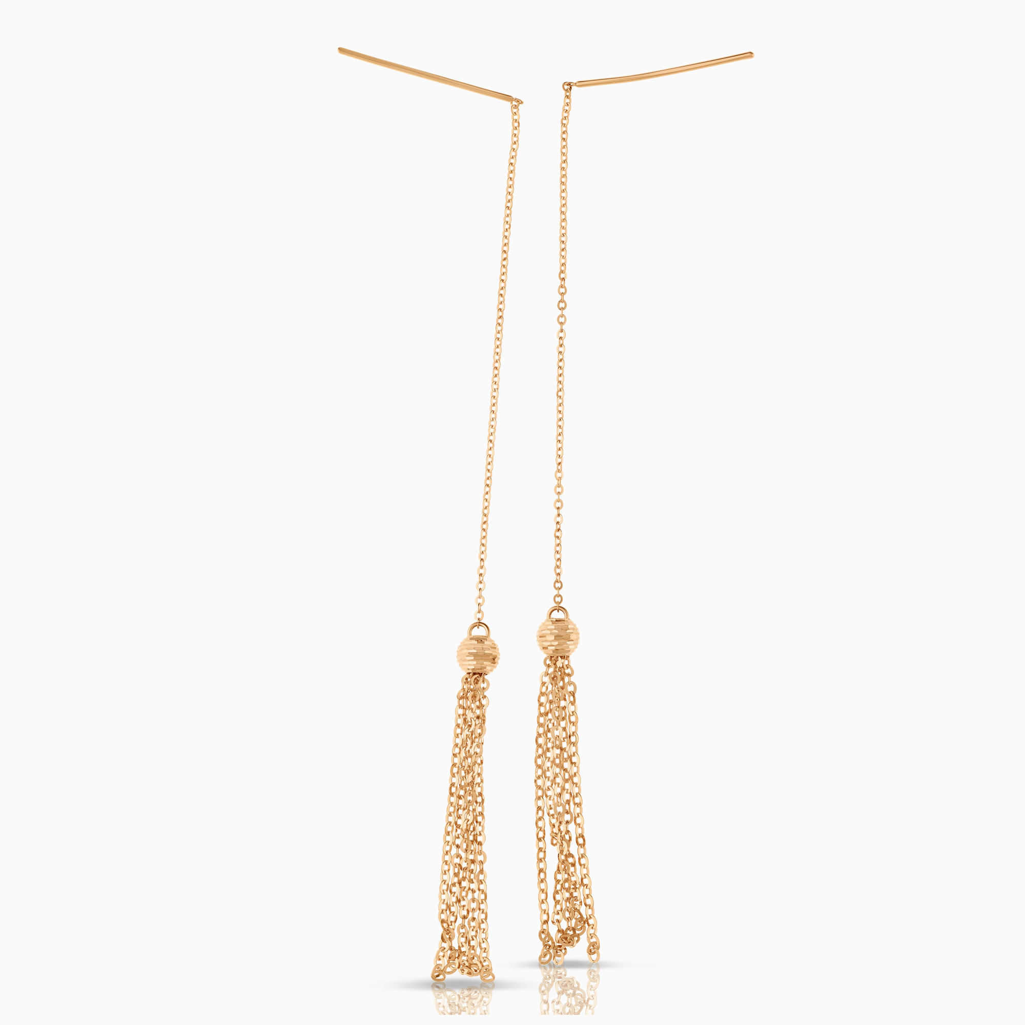 Gold earrings 2.12g 18K rose gold
