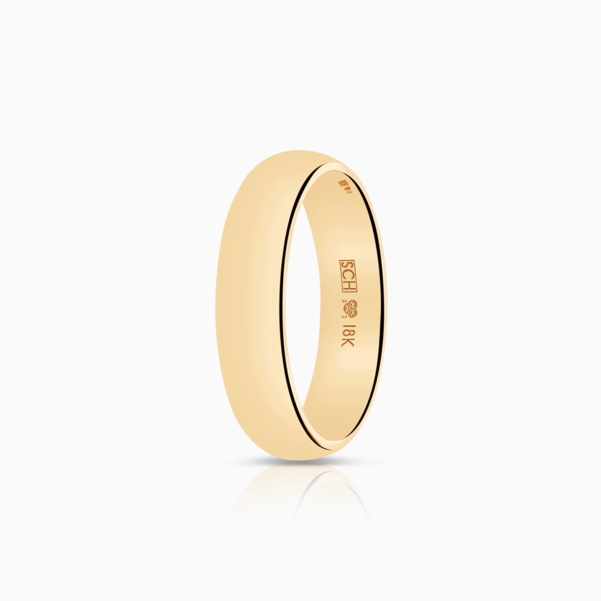 Plain ring 5.55g 18K gold