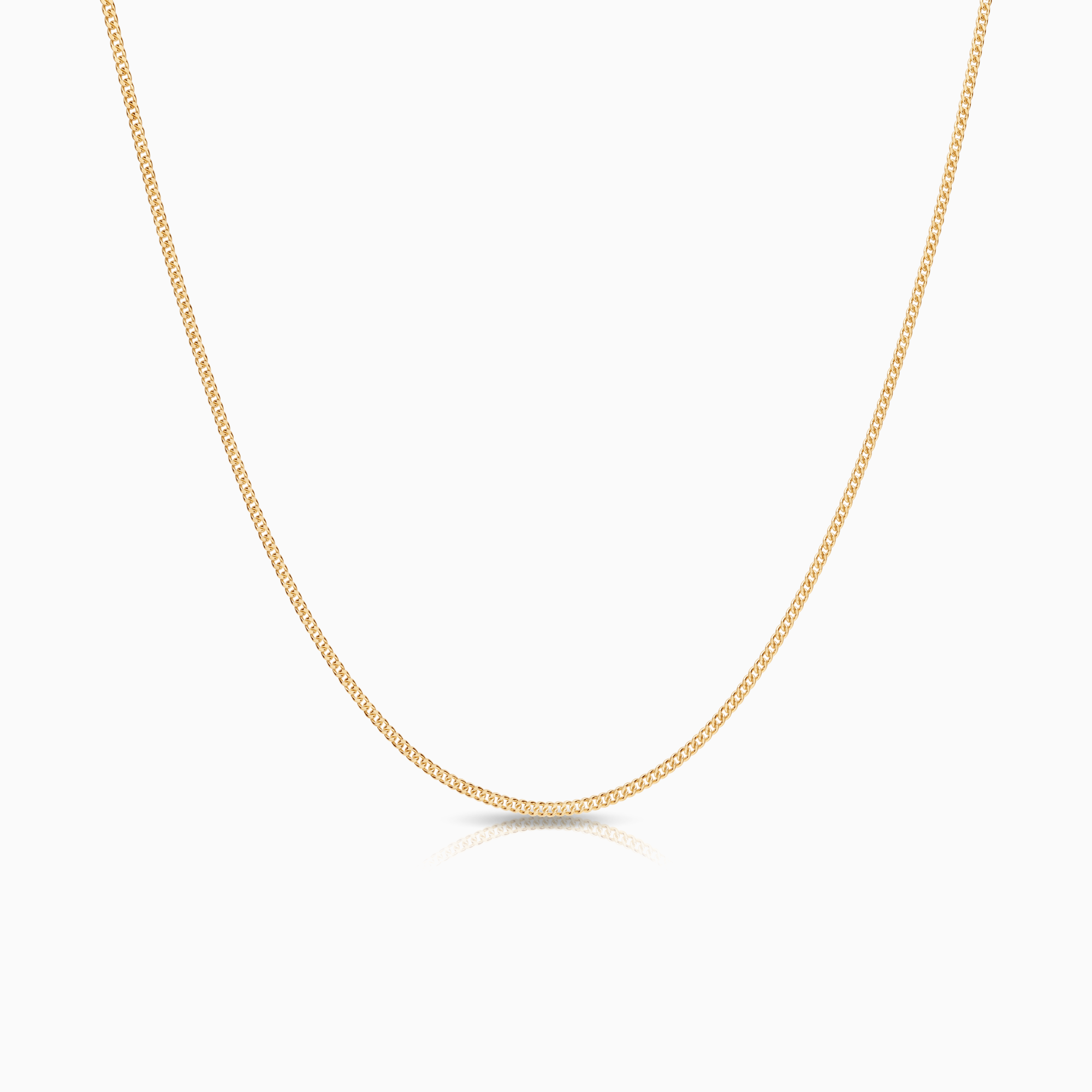 Curb necklace 2.50g 18K gold