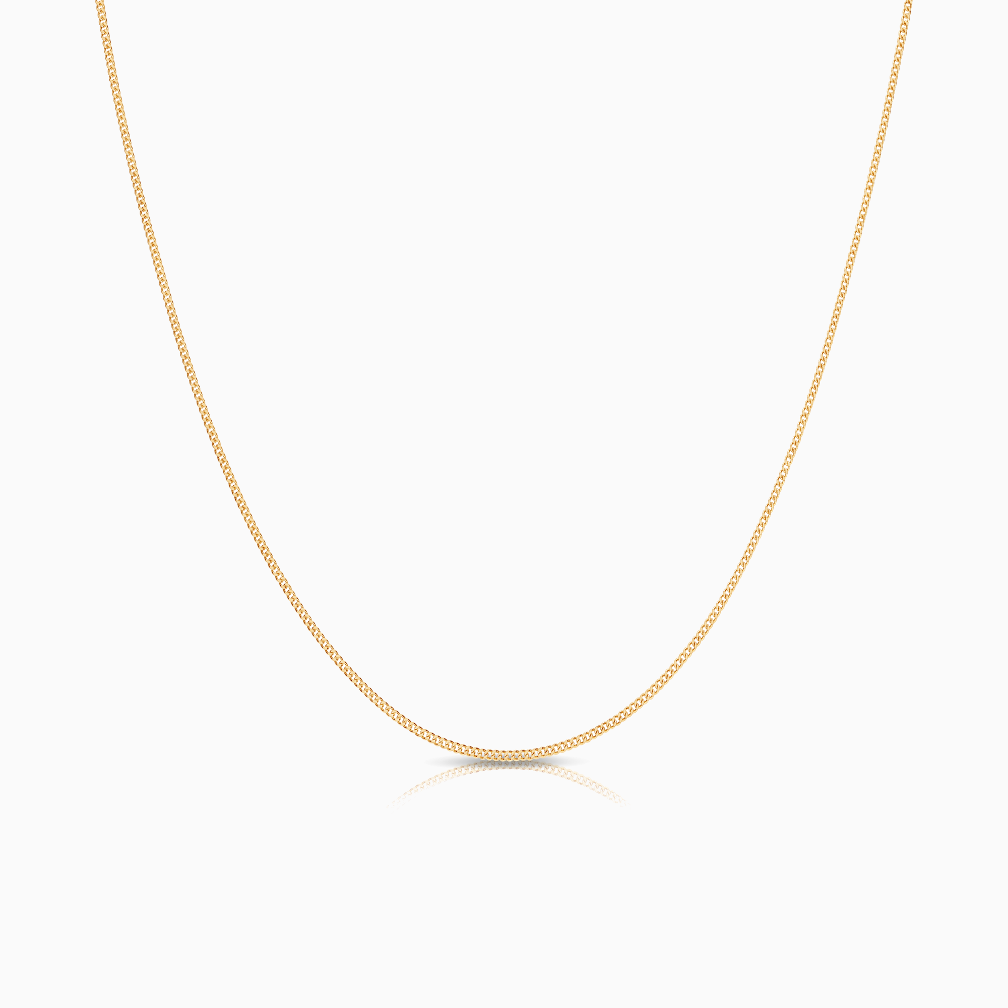 Curb necklace 1.30g 18K gold