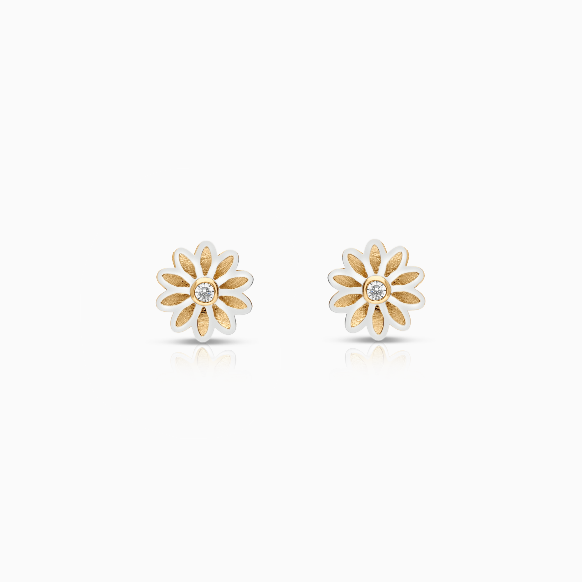 Guldörhängen cubic zirconia 0,60g 18K guld