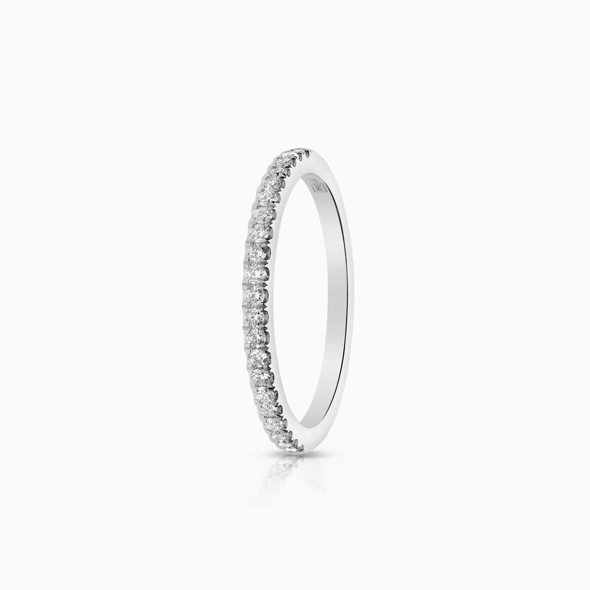 Alliansring 0,10ct 18K vitguld