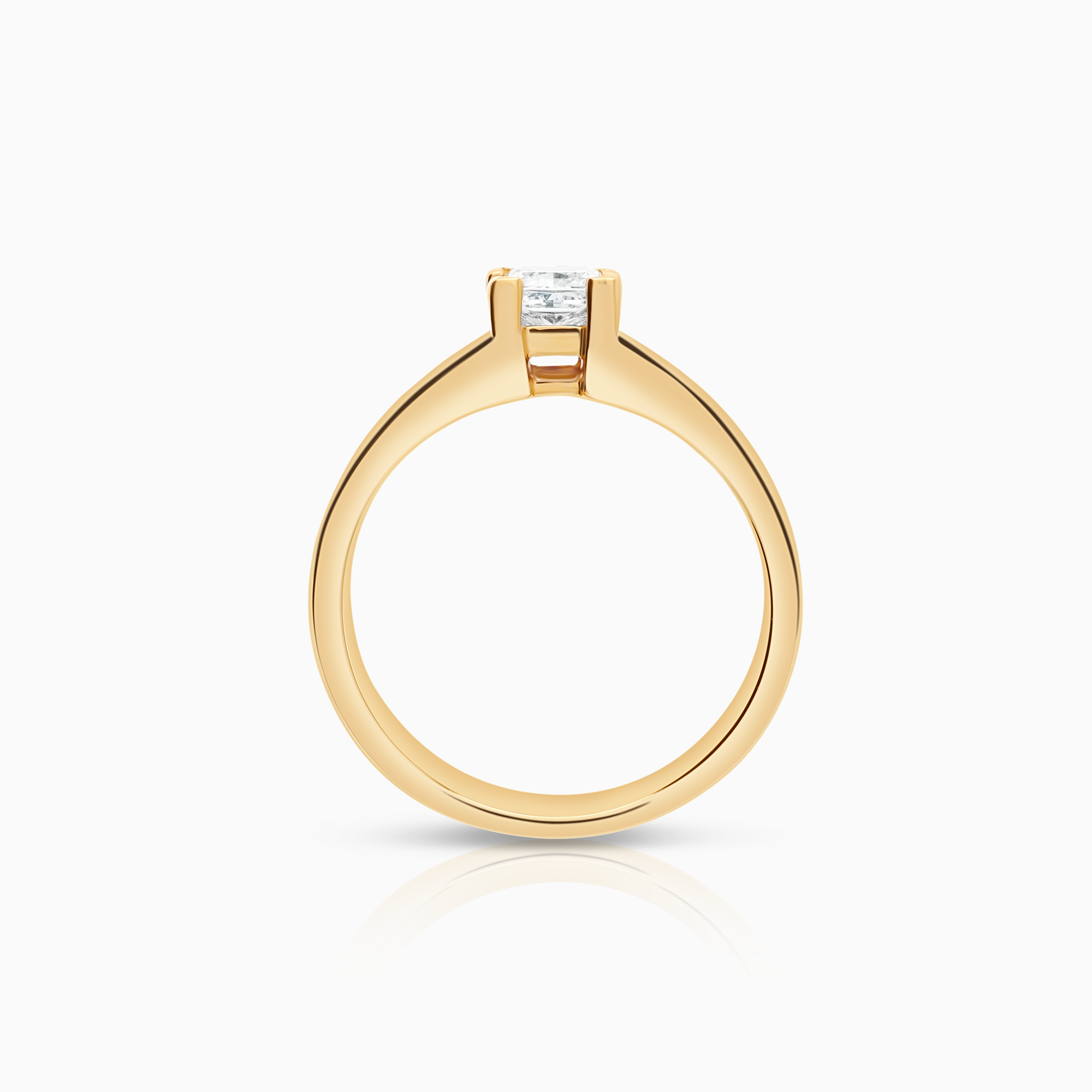 Solitaire ring 0.50ct 18K gold