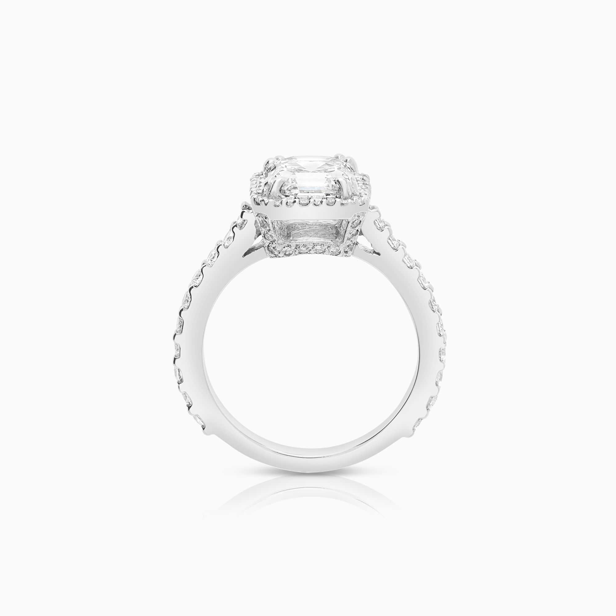 Haloring 2,83ct platina