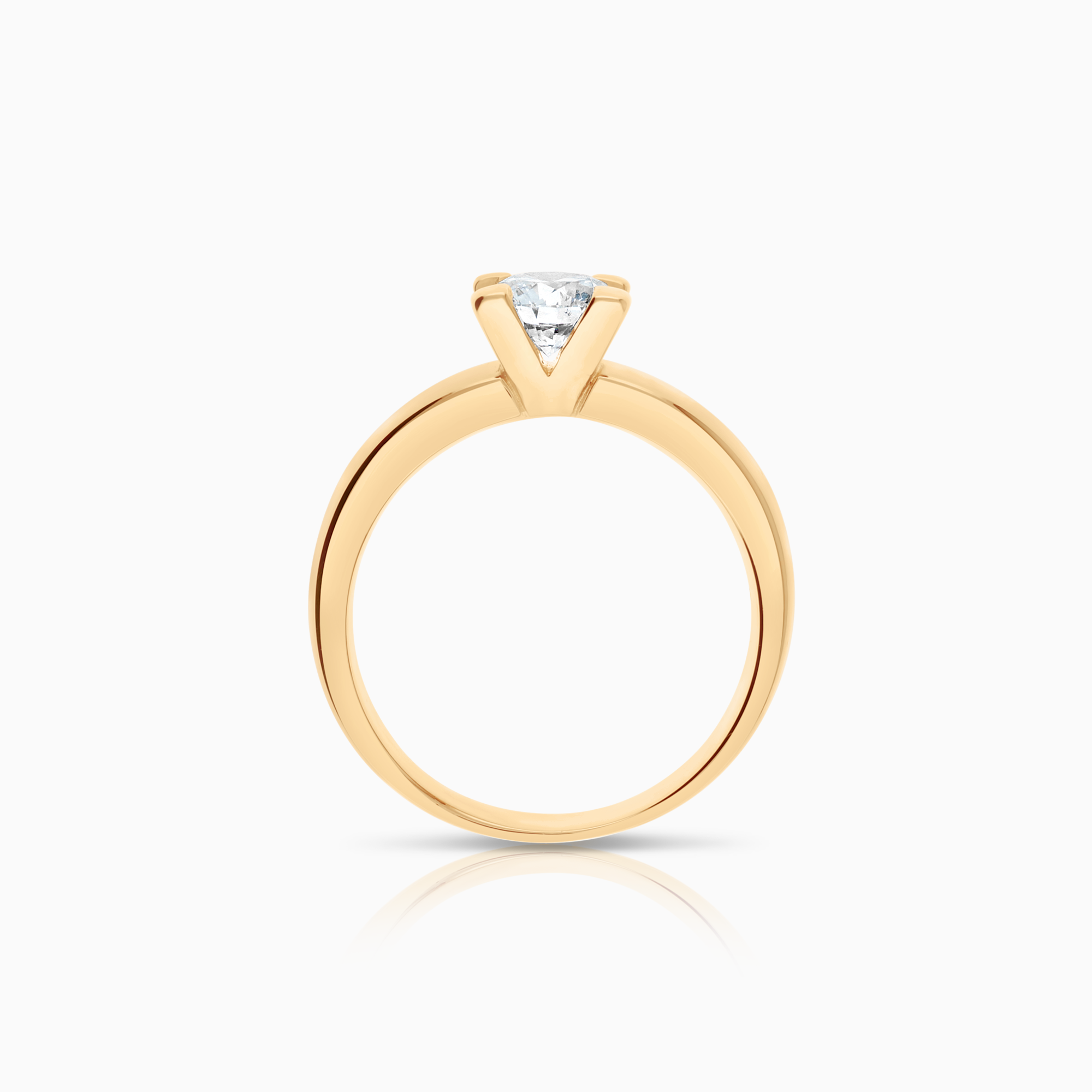 Solitaire ring 0.55ct 18K gold