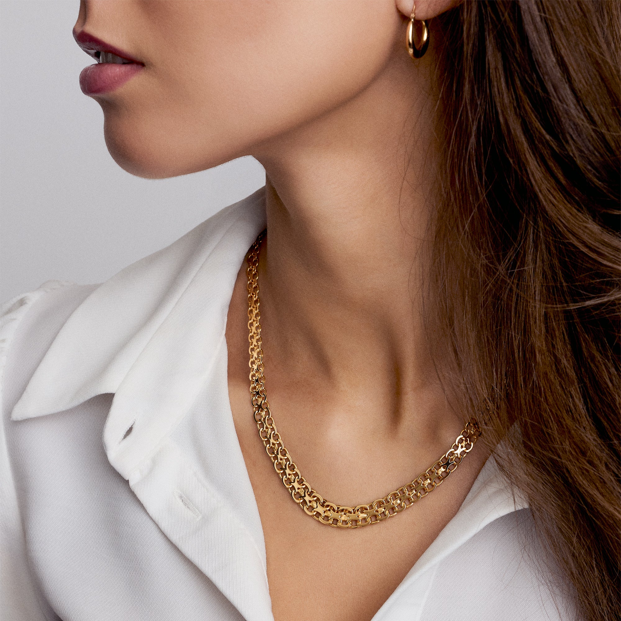 X-länk halsband 18,71g 18K guld.