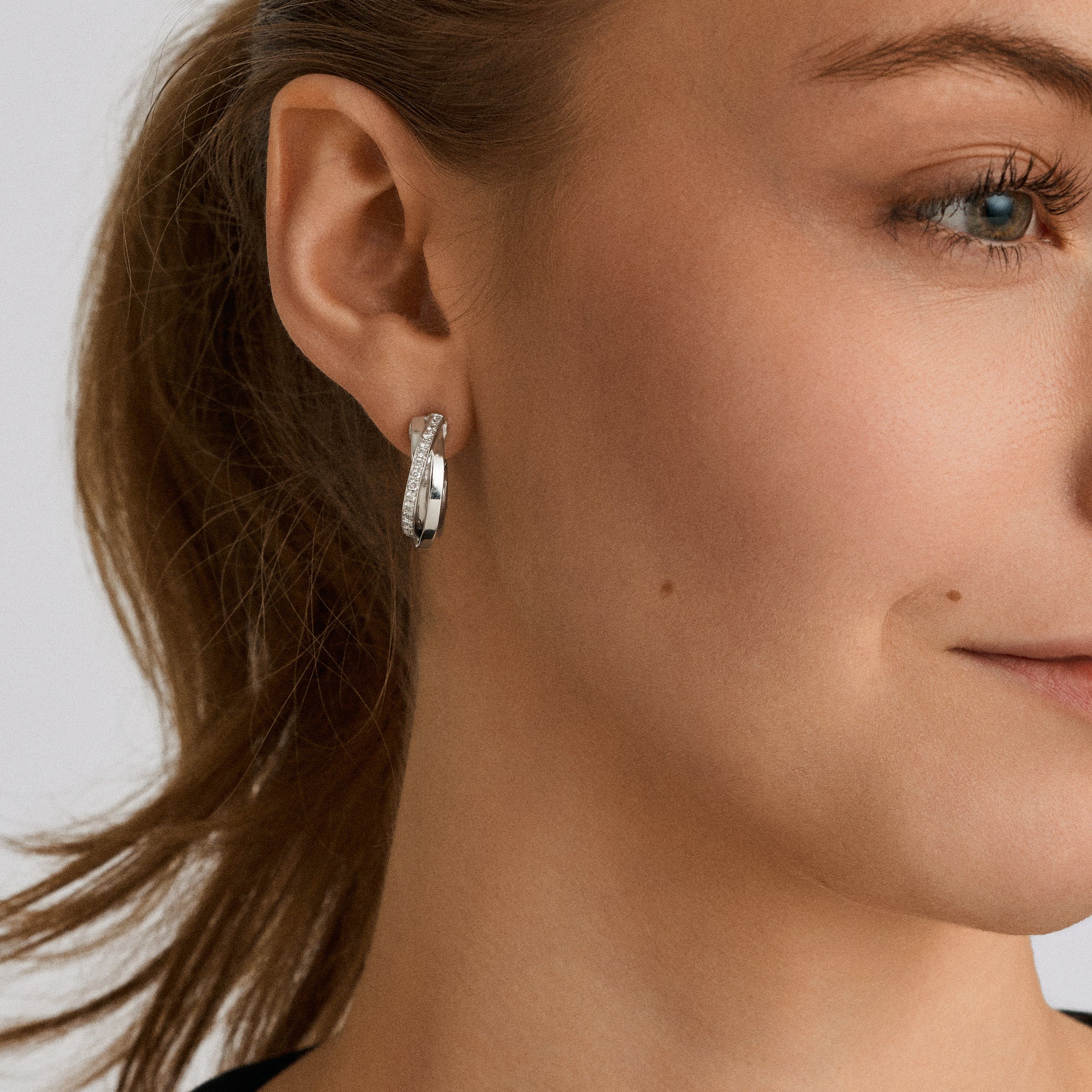 Diamantörhängen 0,40ct 18K vitguld