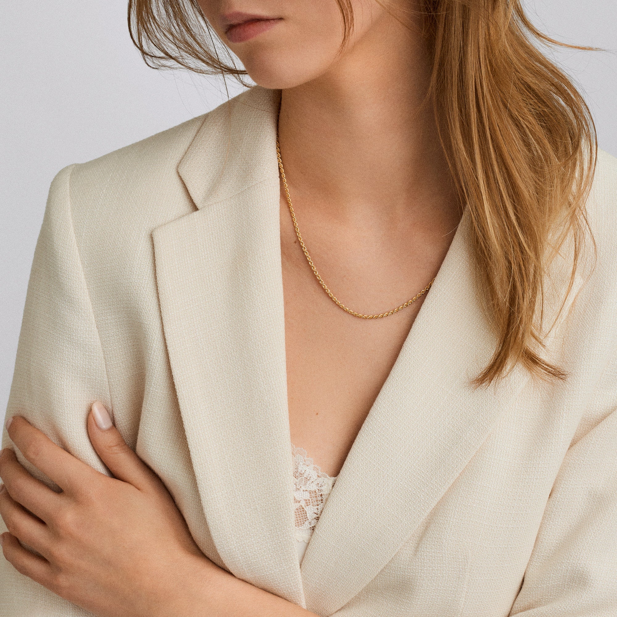 Rope necklace 10.11g 18K gold