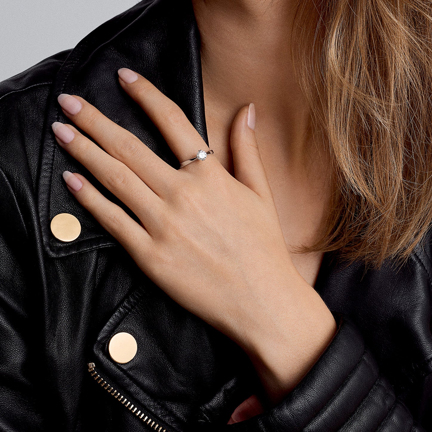 Enstensring 0,52ct 18K