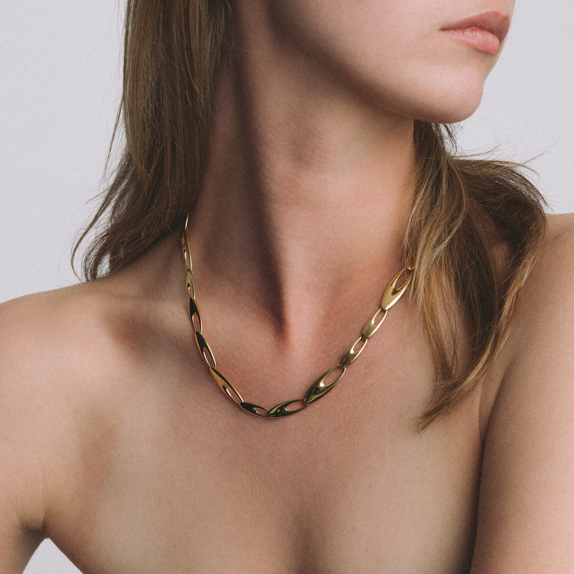 Georg Jensen Zephyr gold necklace 43.50g 18K gold