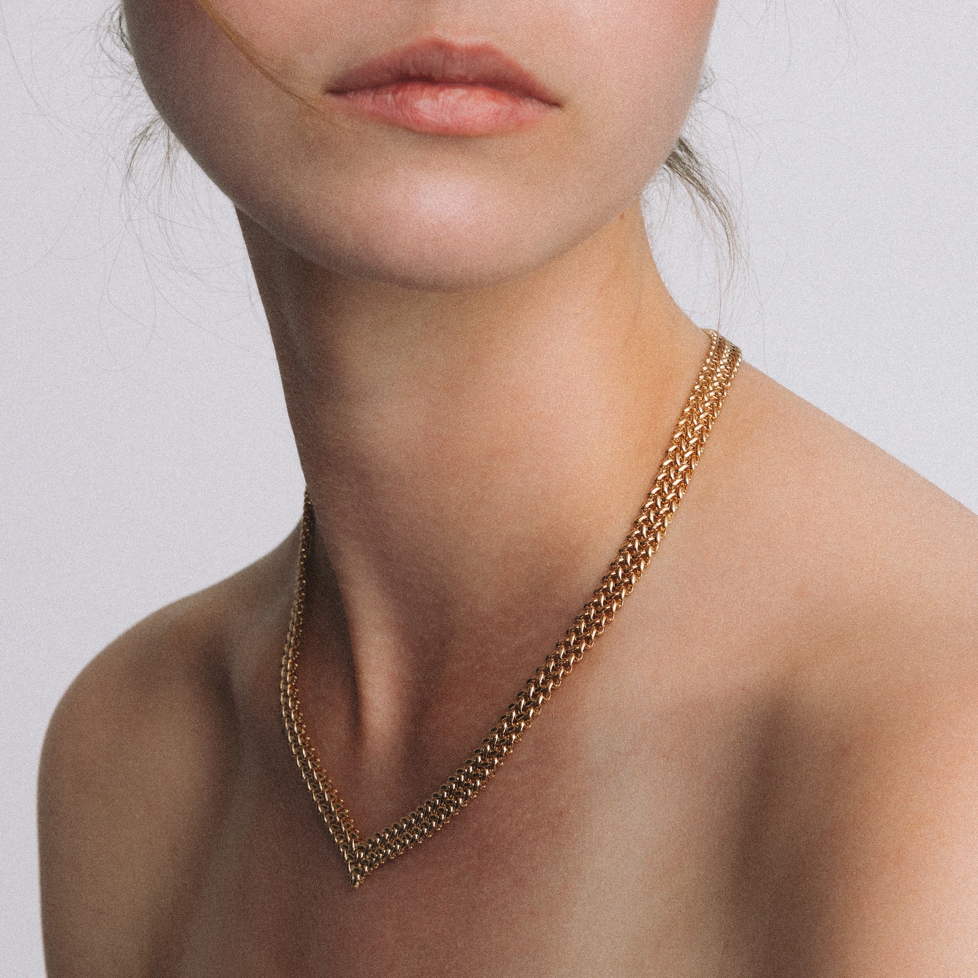 Fiskben halsband 36,51g 18K guld