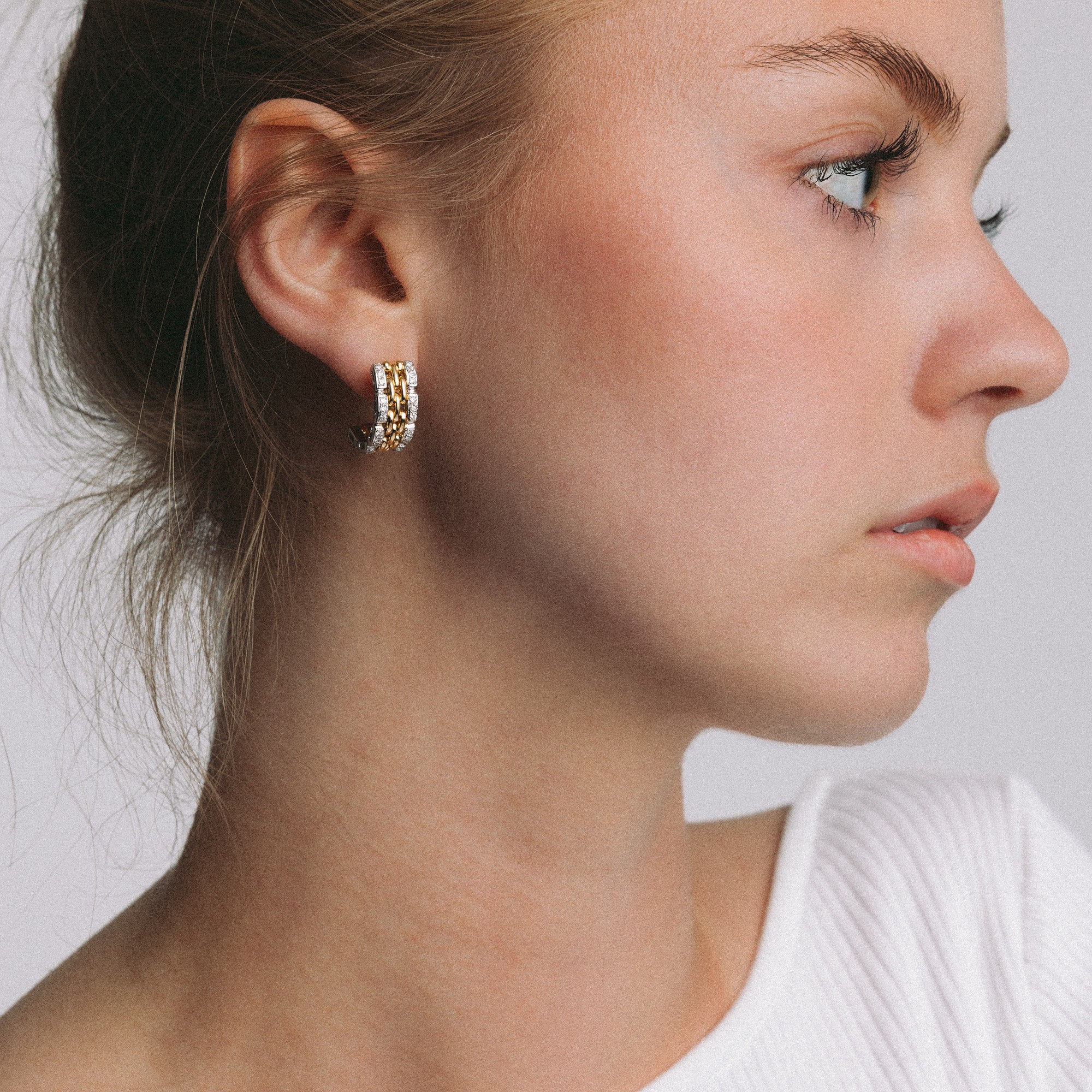 Diamond earrings 0.60ct 18K gold