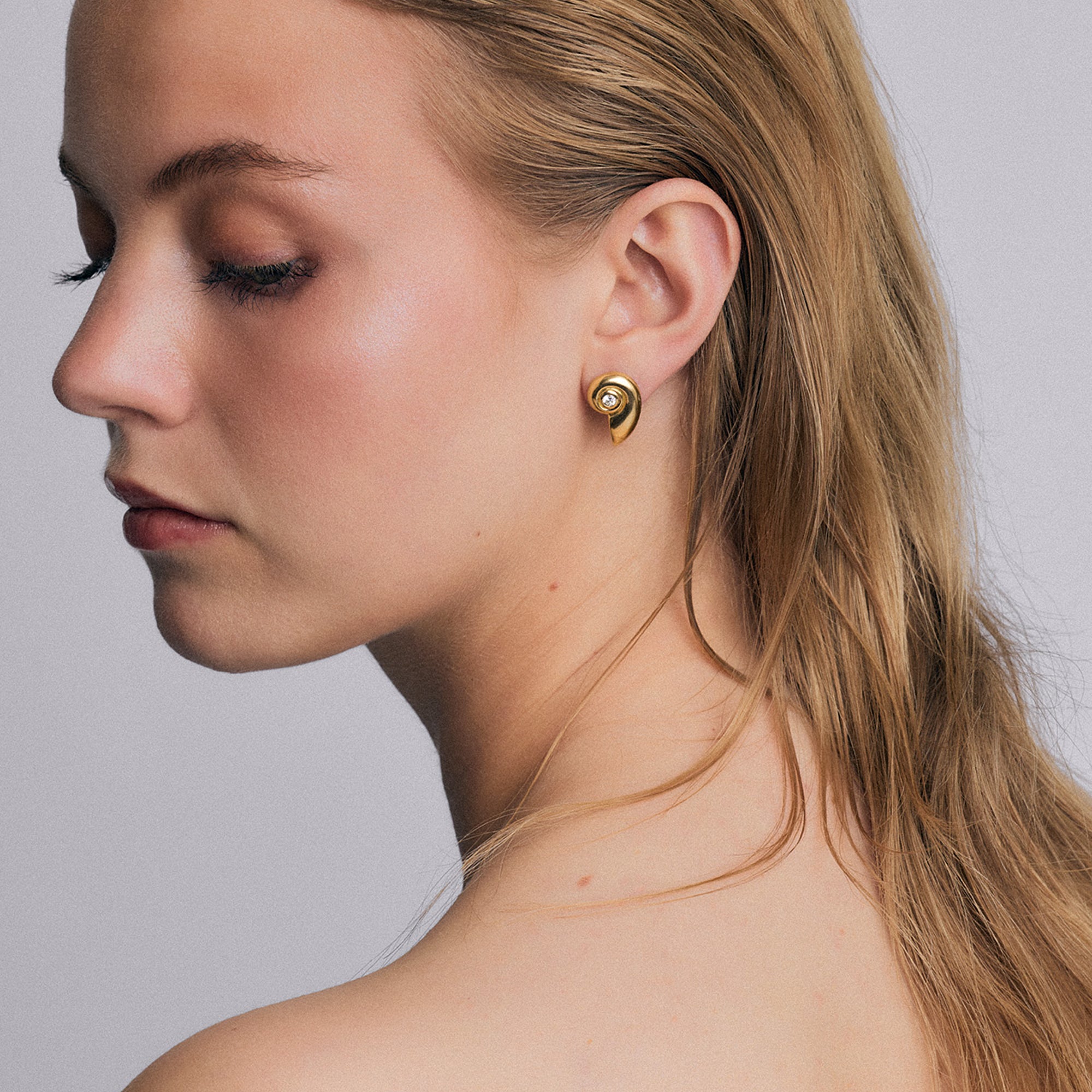 Diamond earrings 0.20ct 18K gold