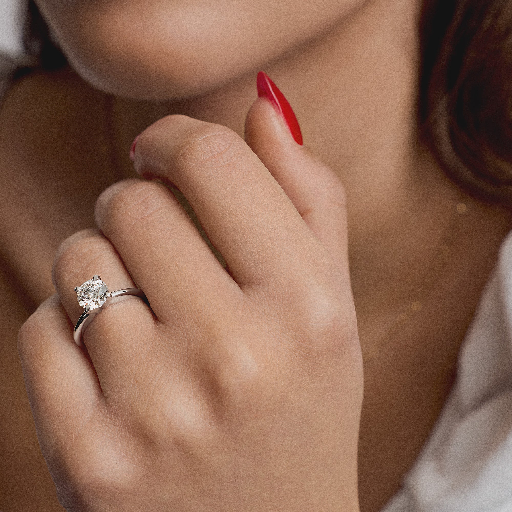 Solitärring 1,20ct 950 platina