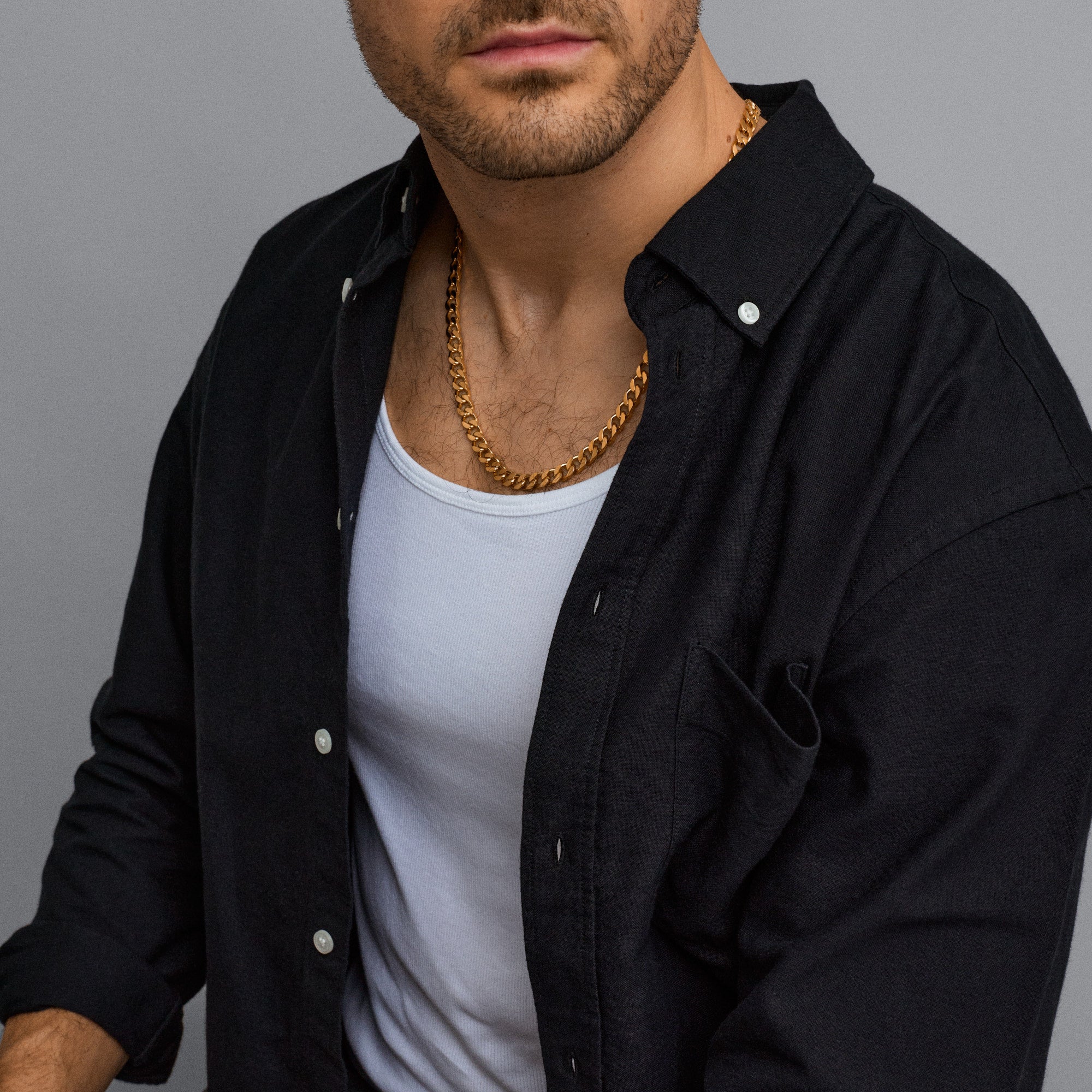 Pansar halsband 86,08g 18K guld