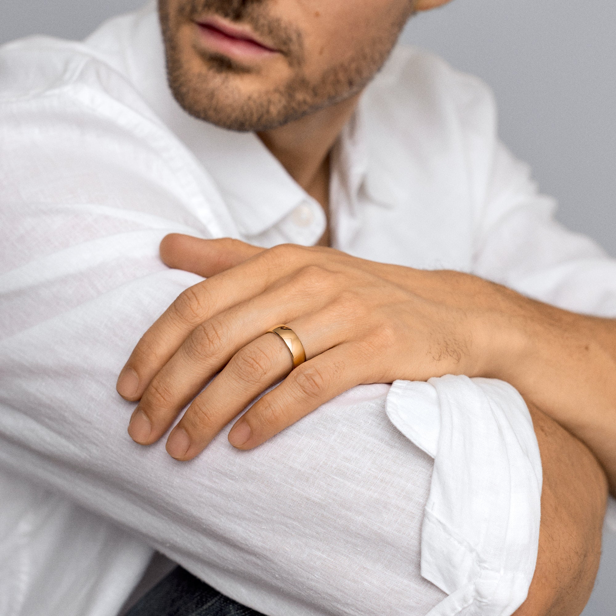 Plain ring Schalins 11.90g 18K gold