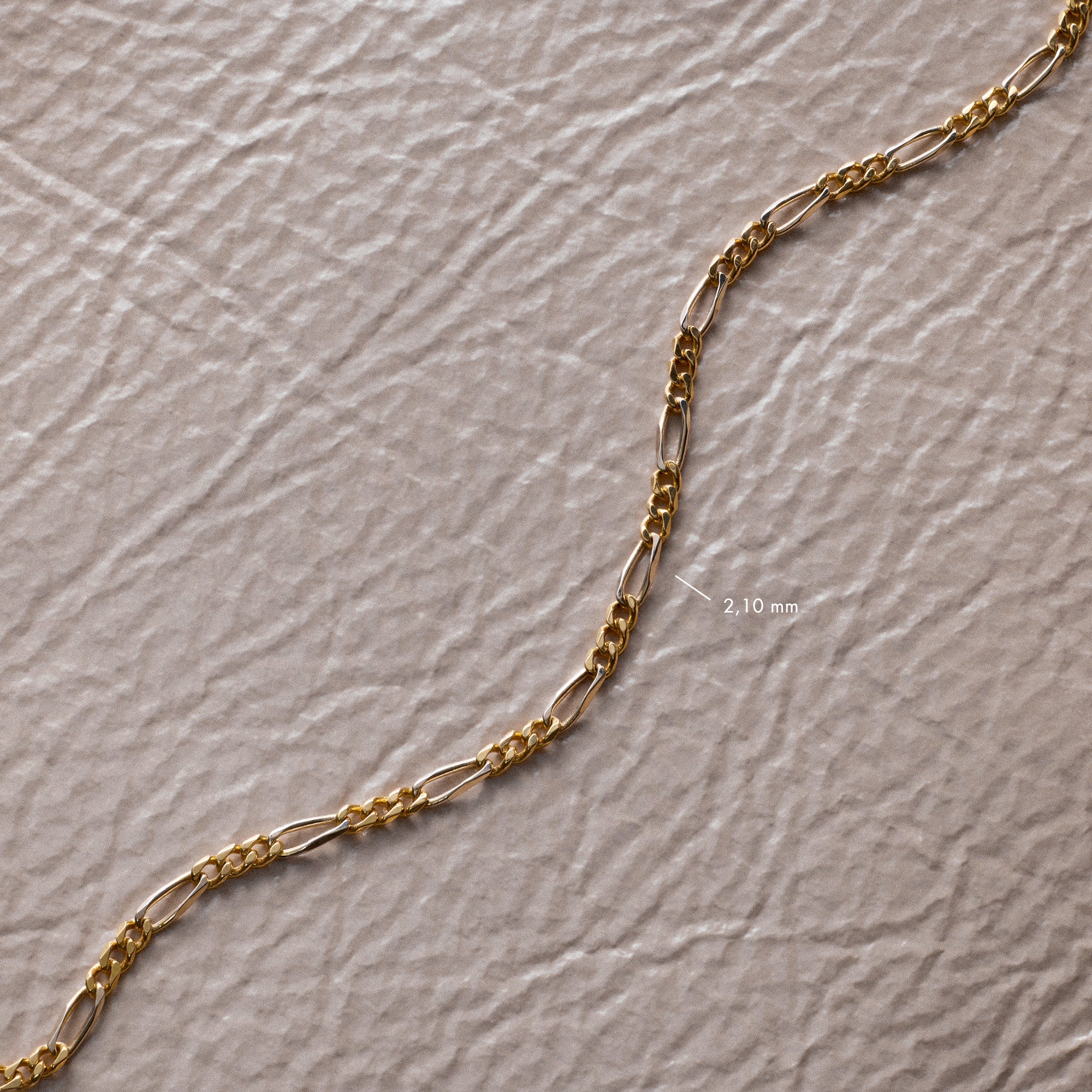 Figaro halsband 5,89g 18K guld