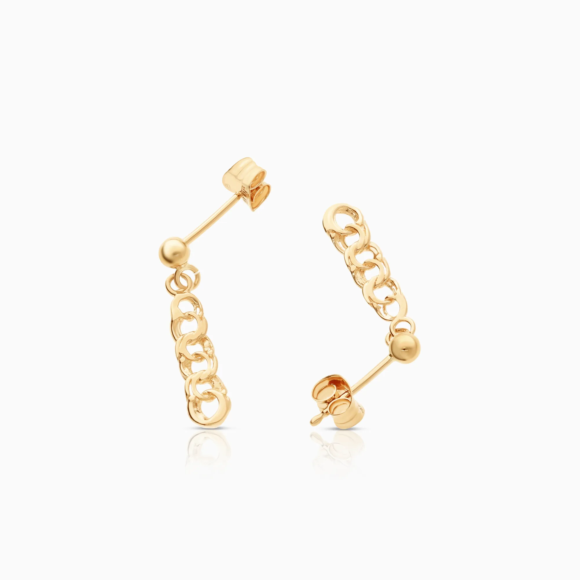 Bismarck earrings 1.20g 18K gold