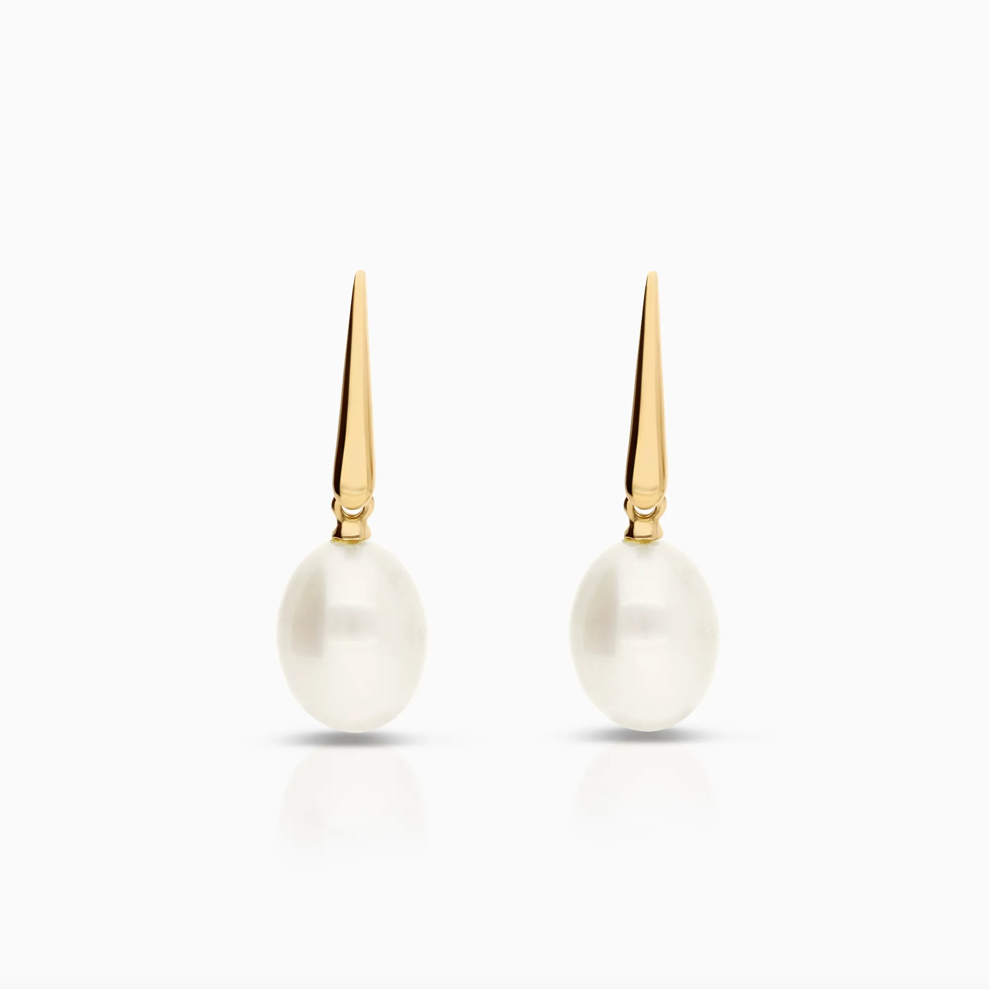 Gold earrings with pearls 3.30g 18K gold