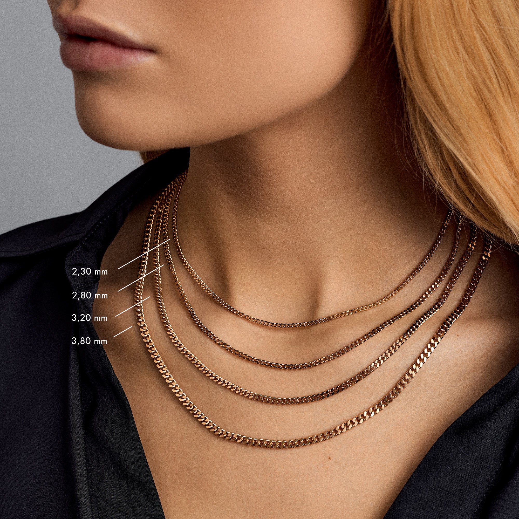 Curb chain 8.62g 18K gold