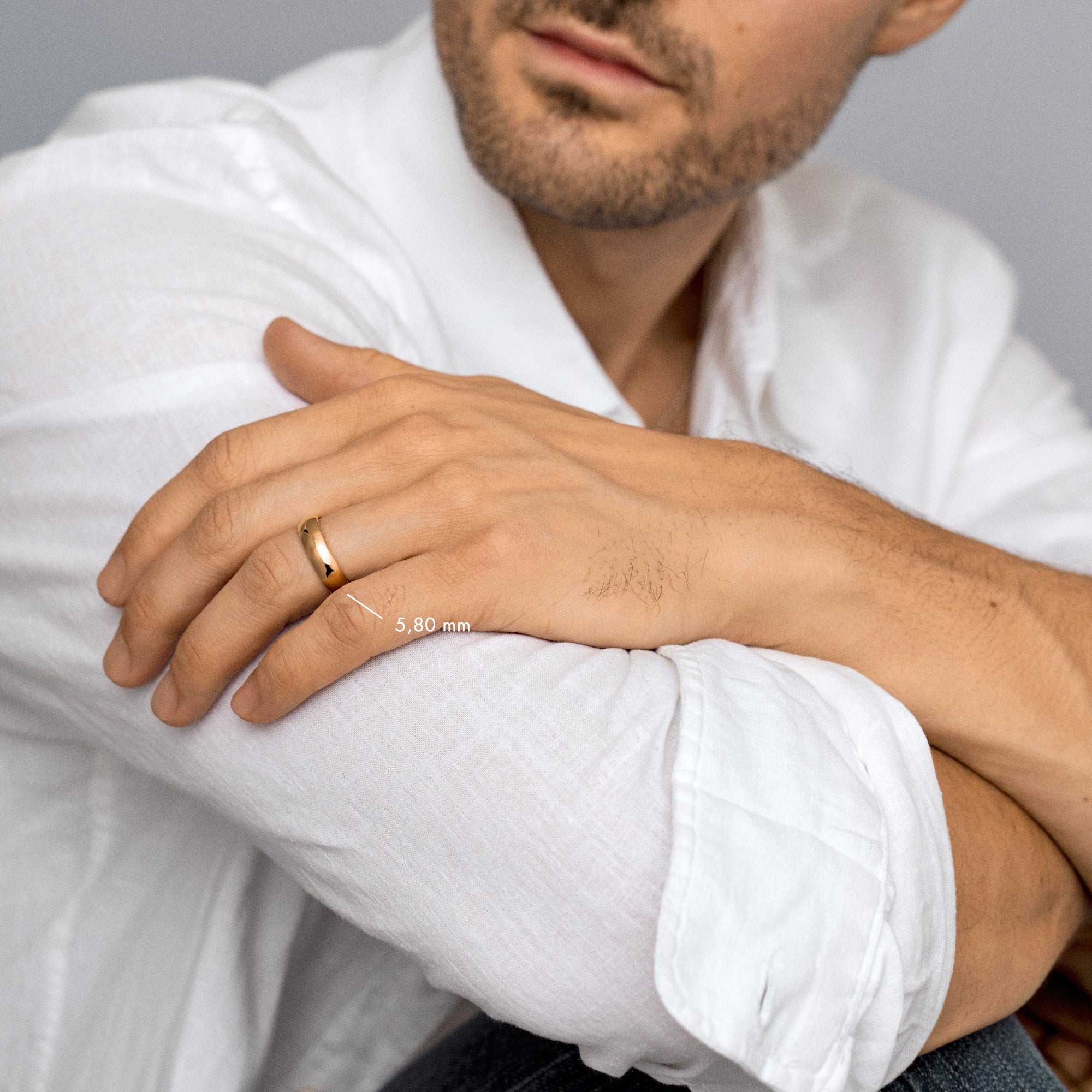 Slät ring 7,96g 18K guld